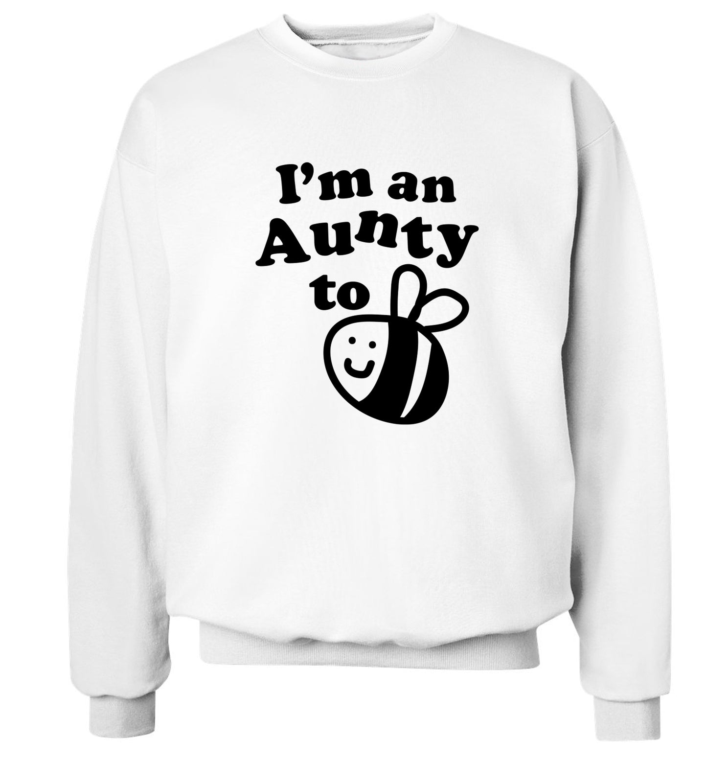 I'm an aunty to be Adult's unisex white Sweater 2XL