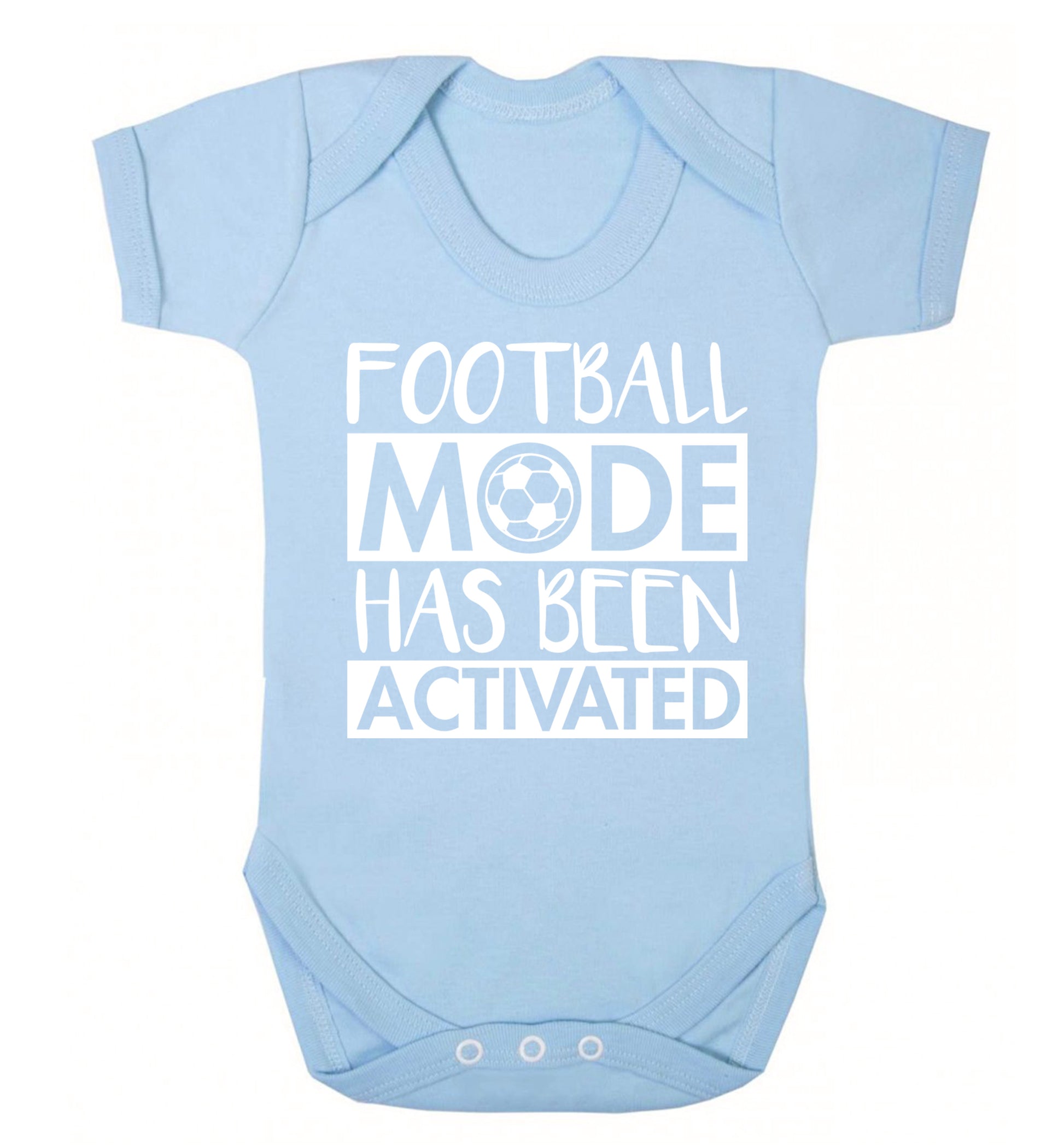 Football mode has been activated Baby Vest pale blue 18-24 months