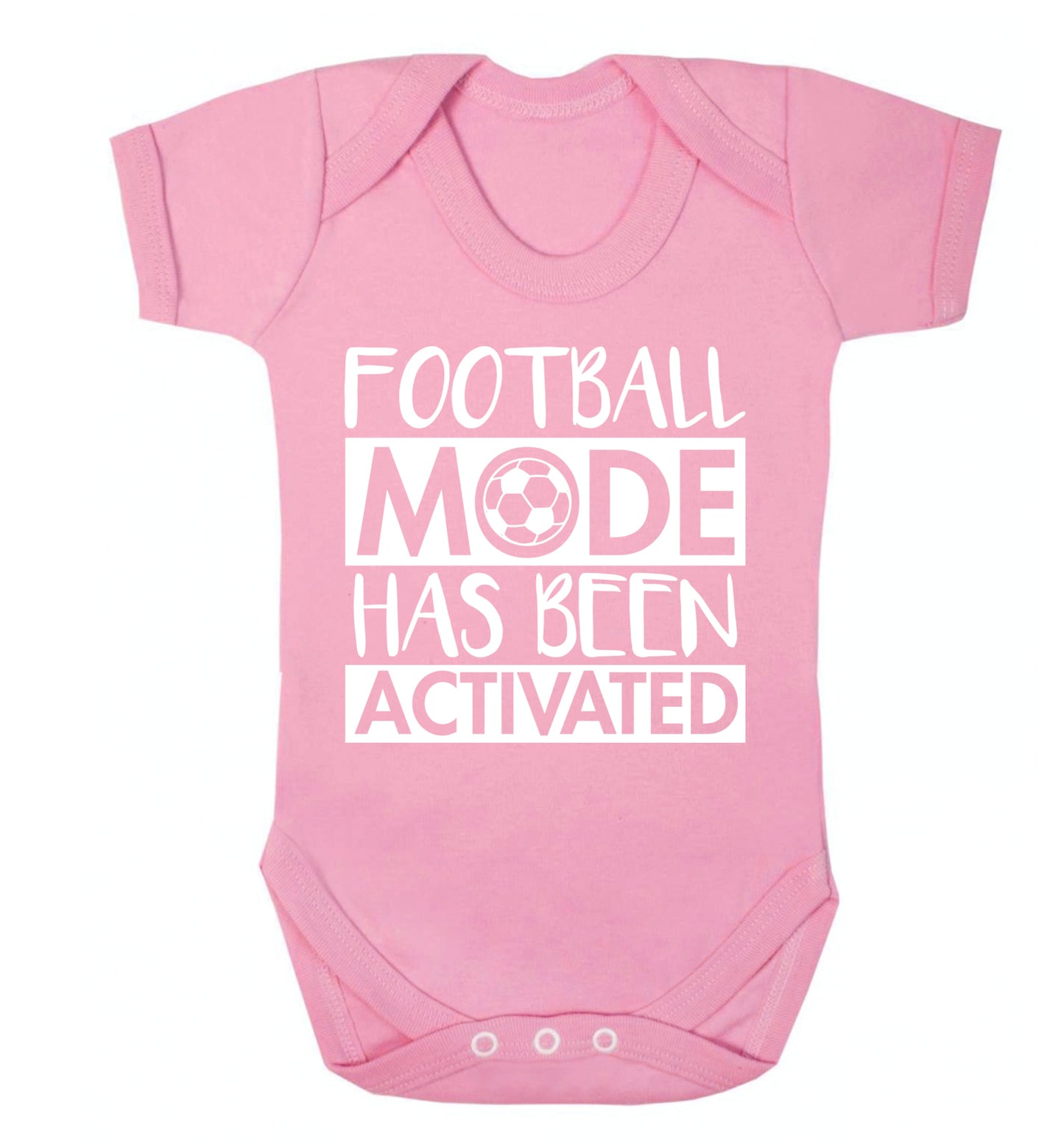 Football mode has been activated Baby Vest pale pink 18-24 months
