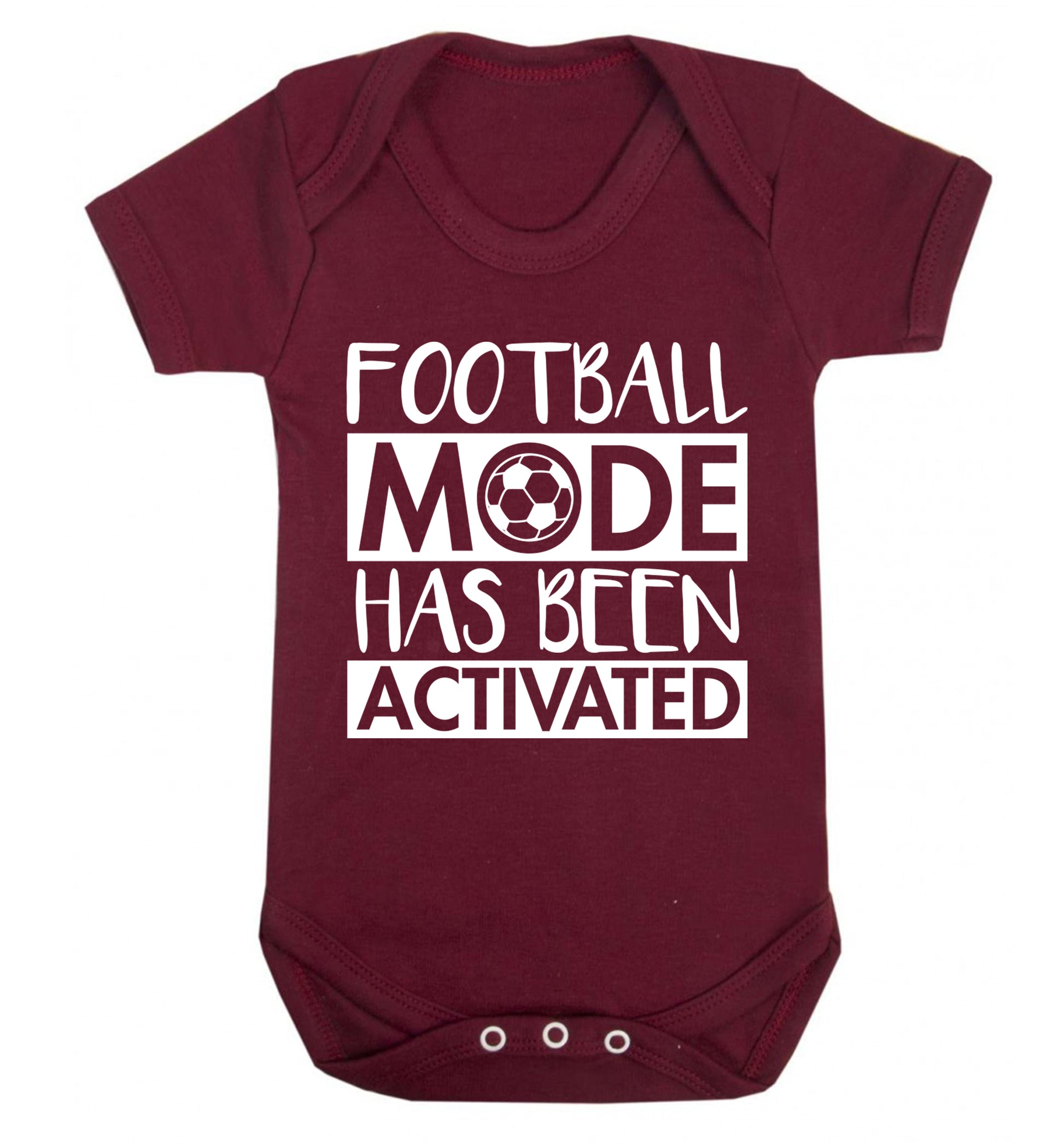 Football mode has been activated Baby Vest maroon 18-24 months