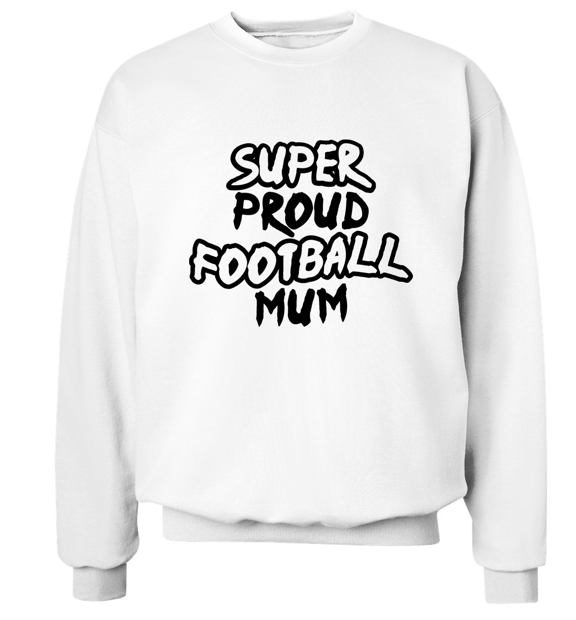 Super proud football mum Adult's unisexwhite Sweater 2XL