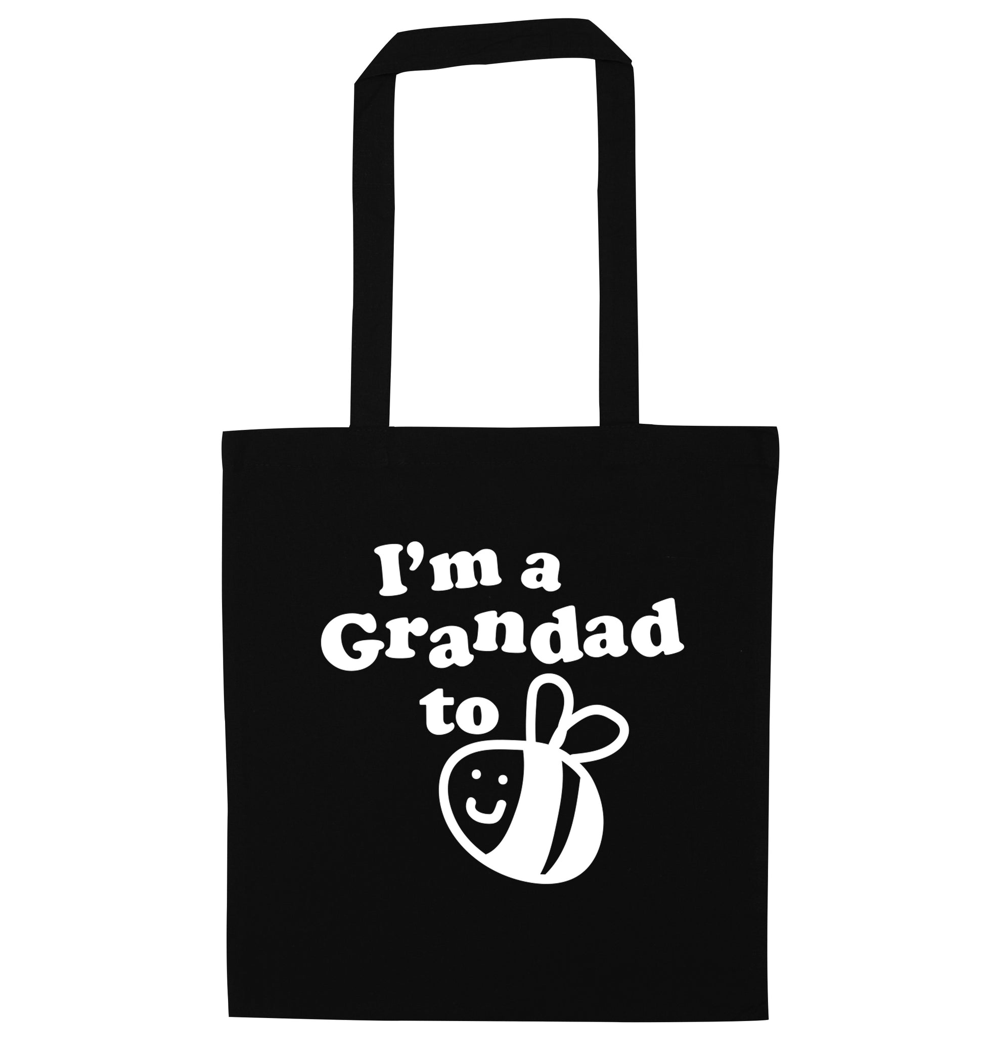 I'm a grandad to be black tote bag