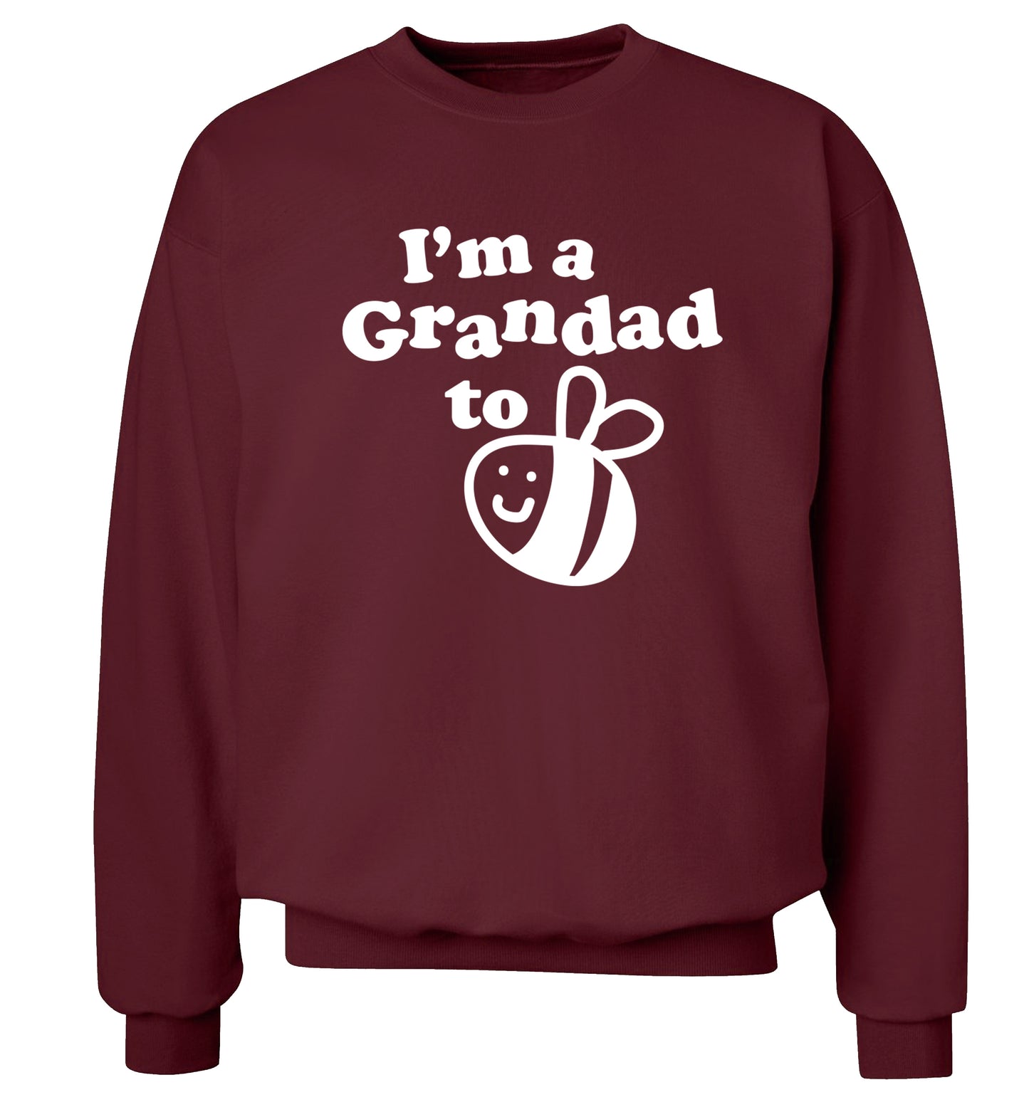 I'm a grandad to be Adult's unisex maroon Sweater 2XL