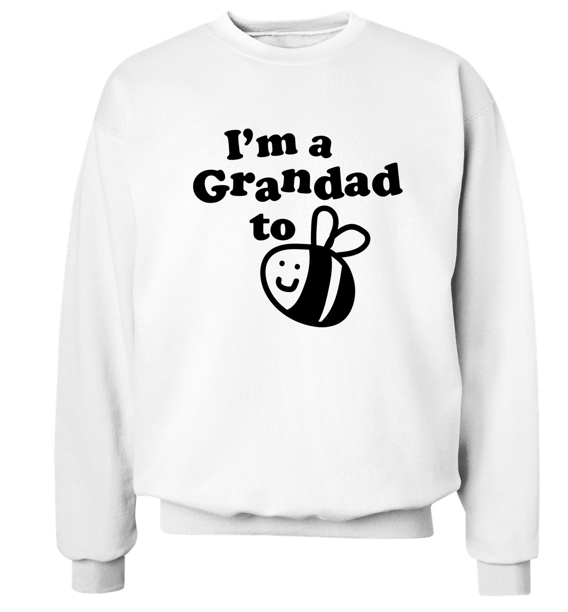 I'm a grandad to be Adult's unisex white Sweater 2XL