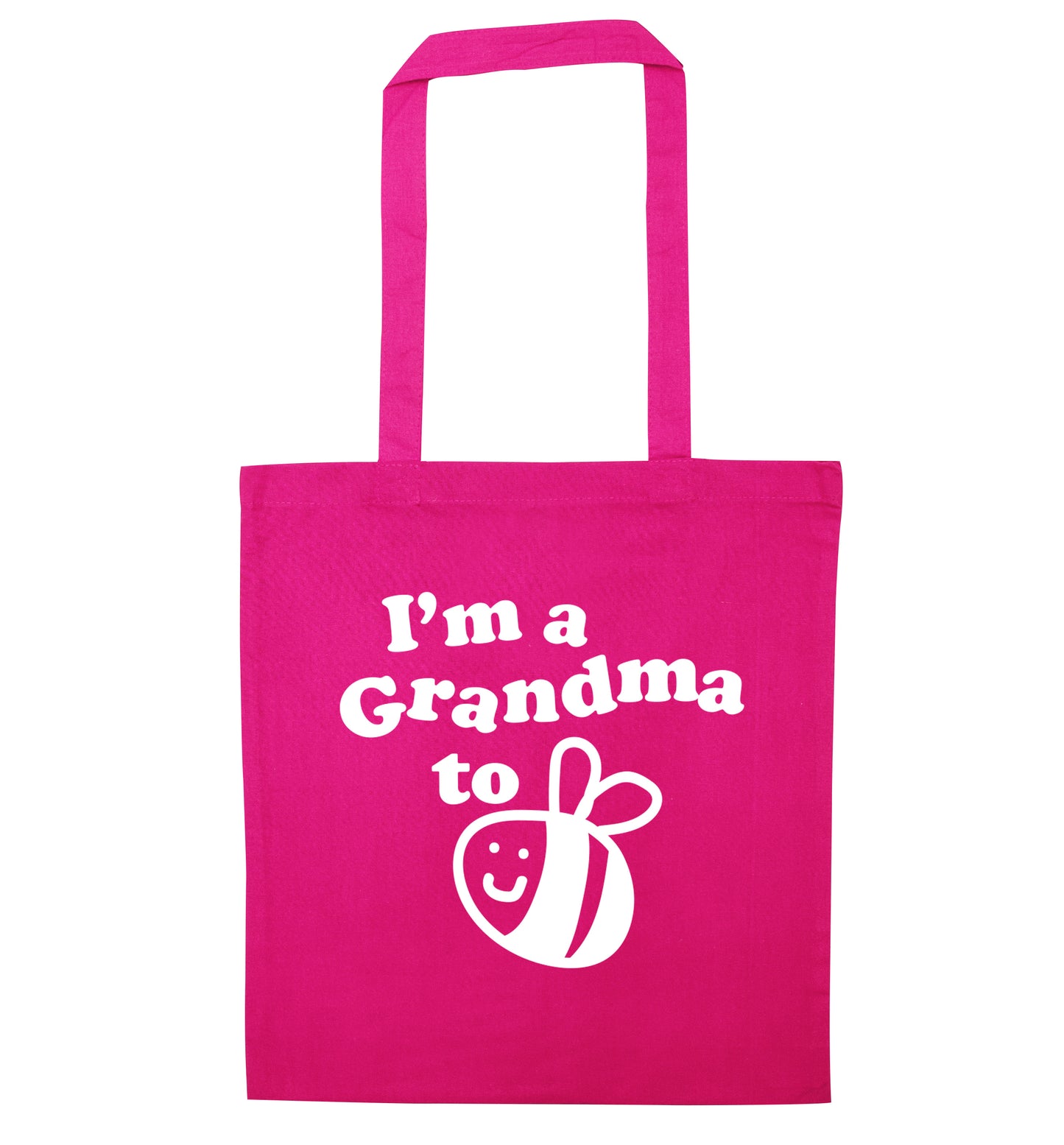 I'm a grandma to be pink tote bag