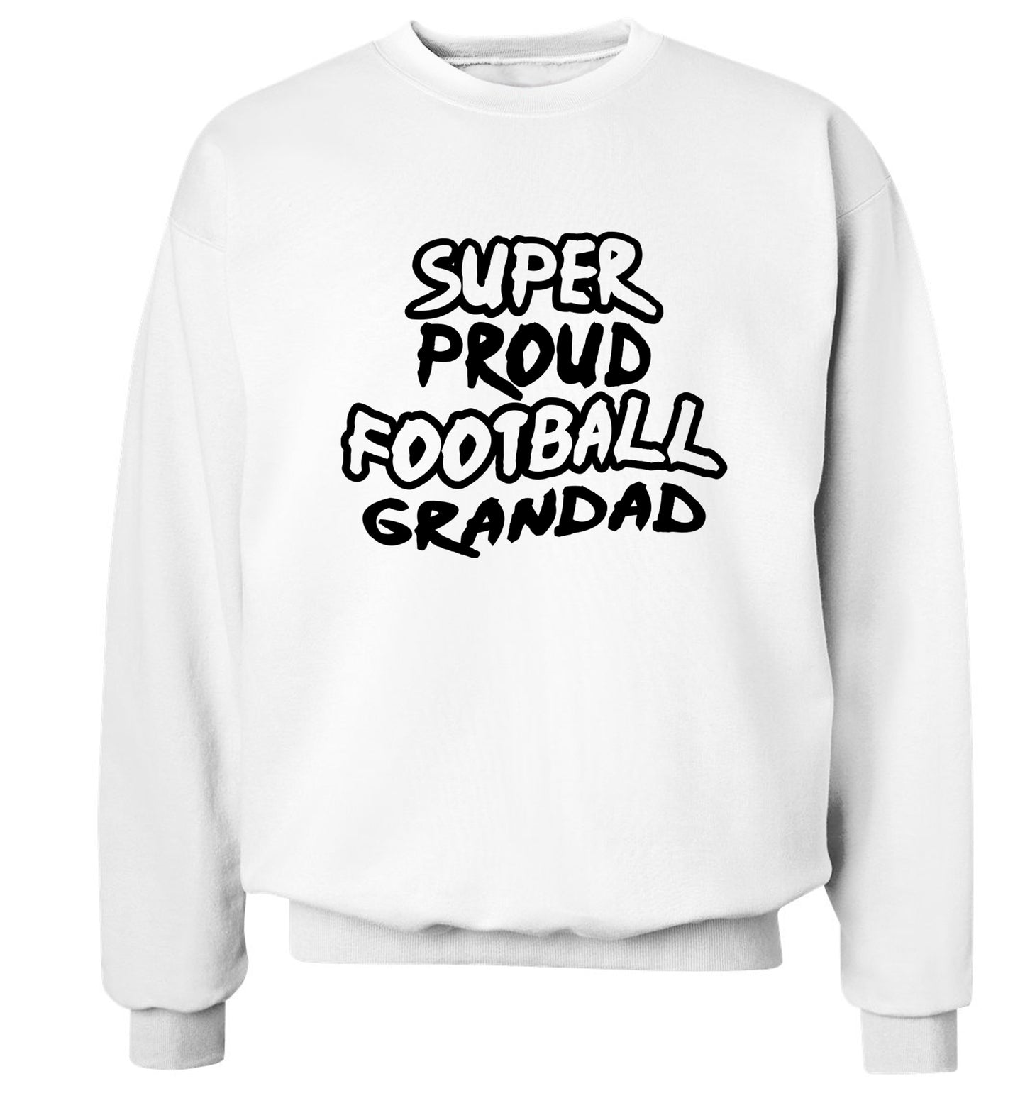 Super proud football grandad Adult's unisexwhite Sweater 2XL