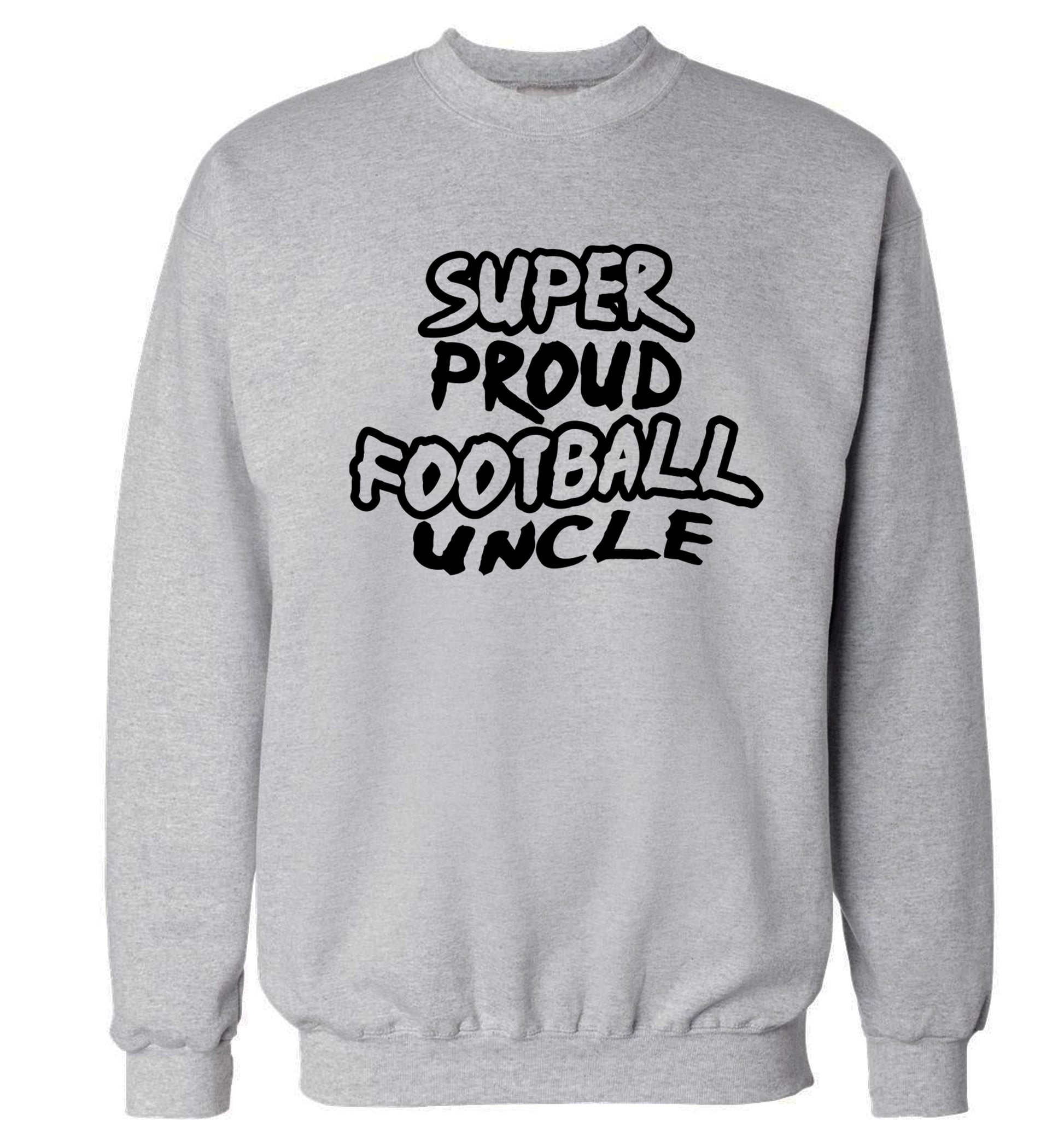 Super proud football uncle Adult's unisexgrey Sweater 2XL