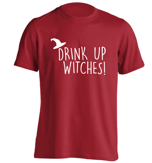 Drink up witches adults unisex red Tshirt 2XL