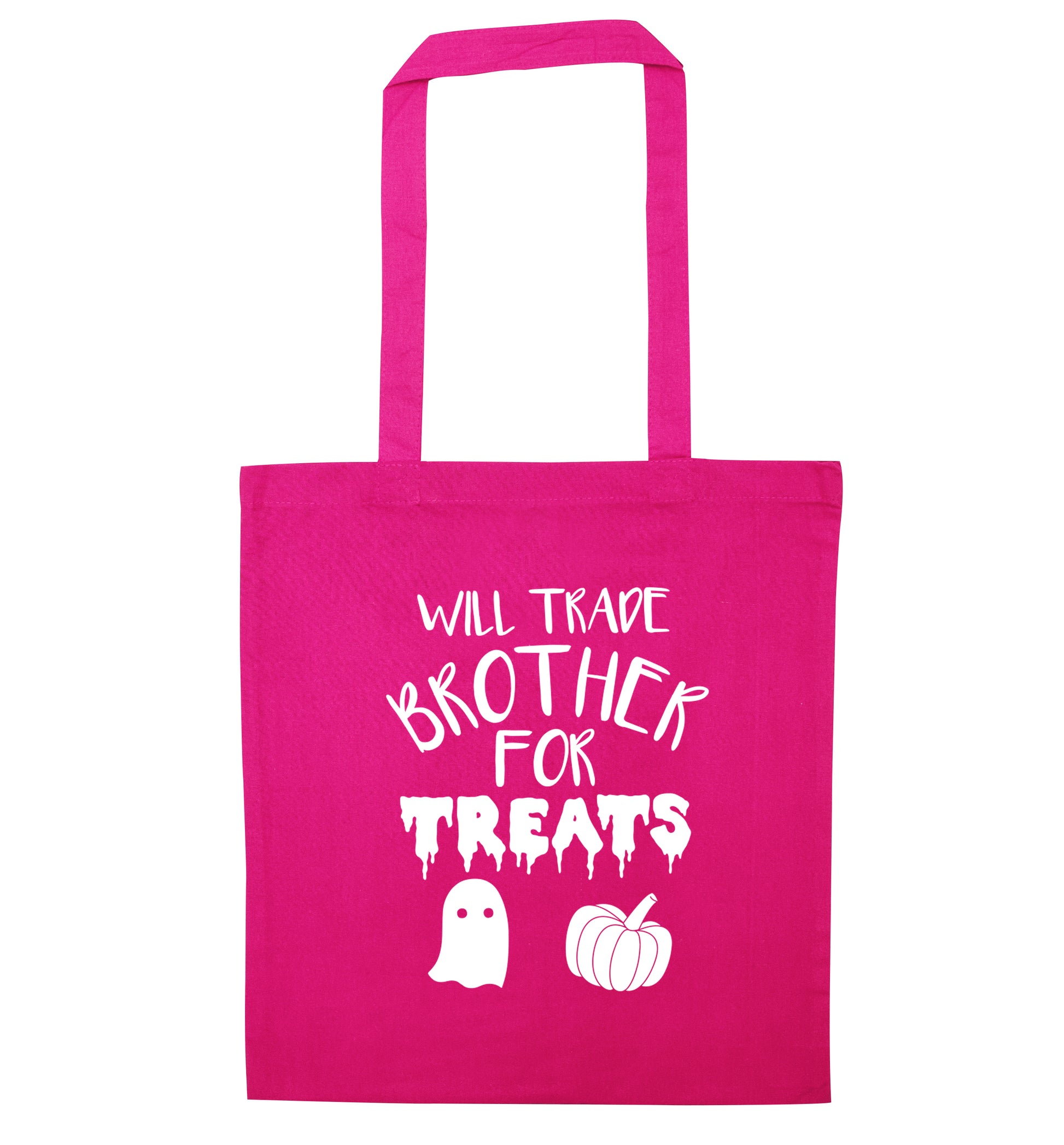 Will trade brother for sweets pink tote bag