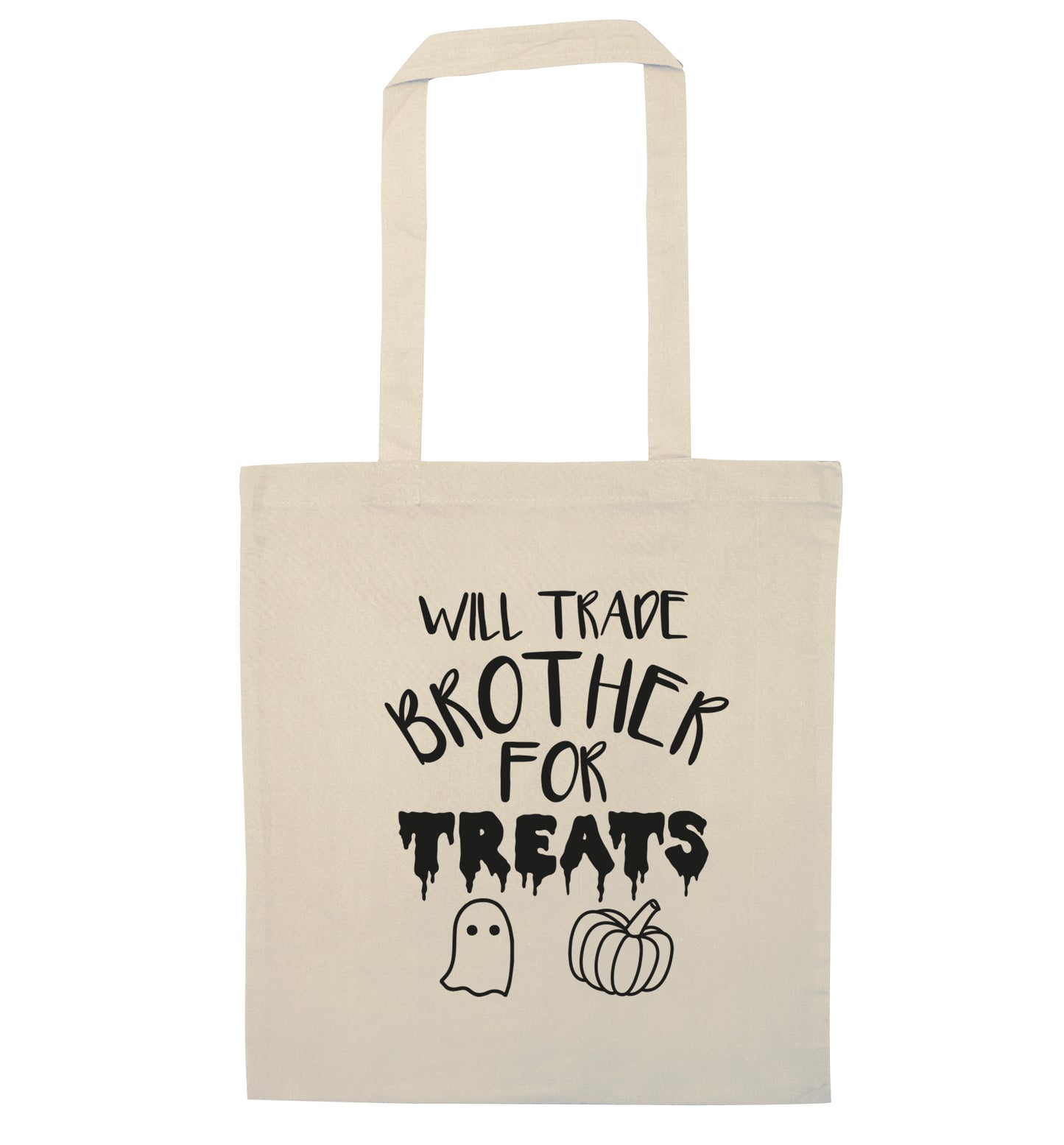 Will trade brother for sweets natural tote bag