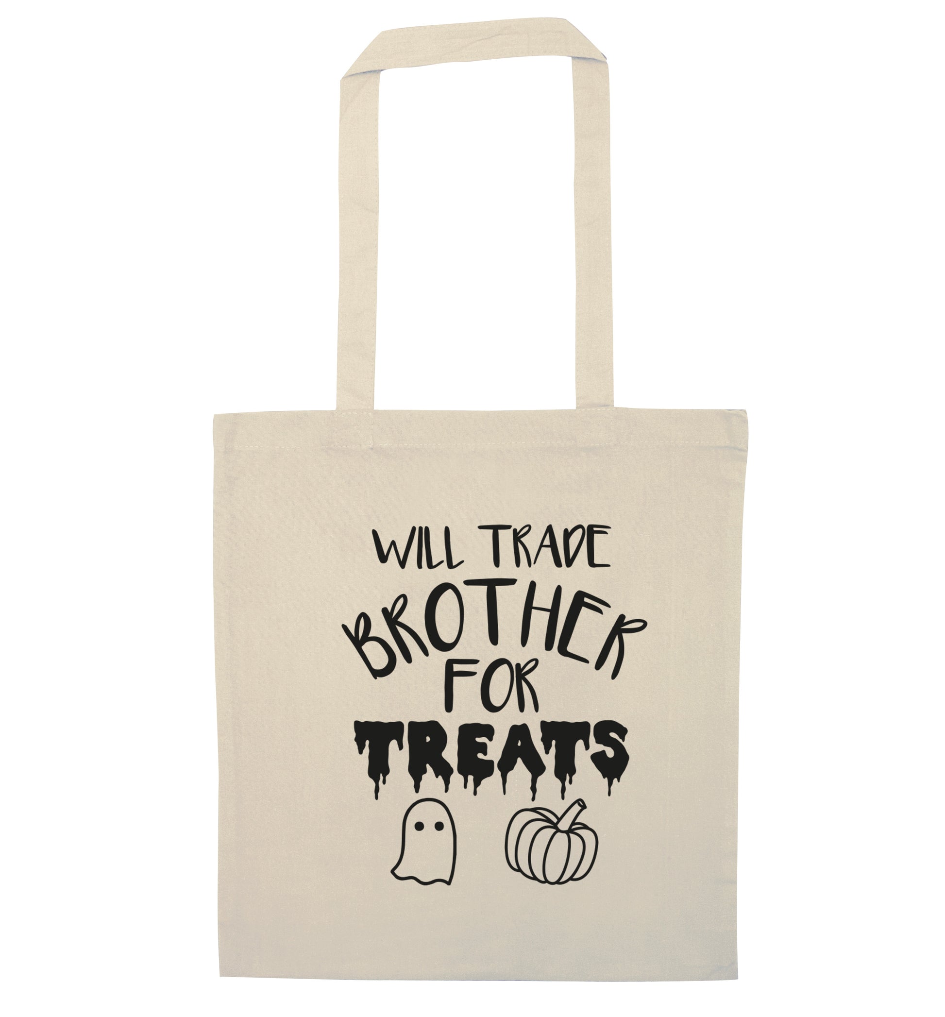 Will trade brother for sweets natural tote bag