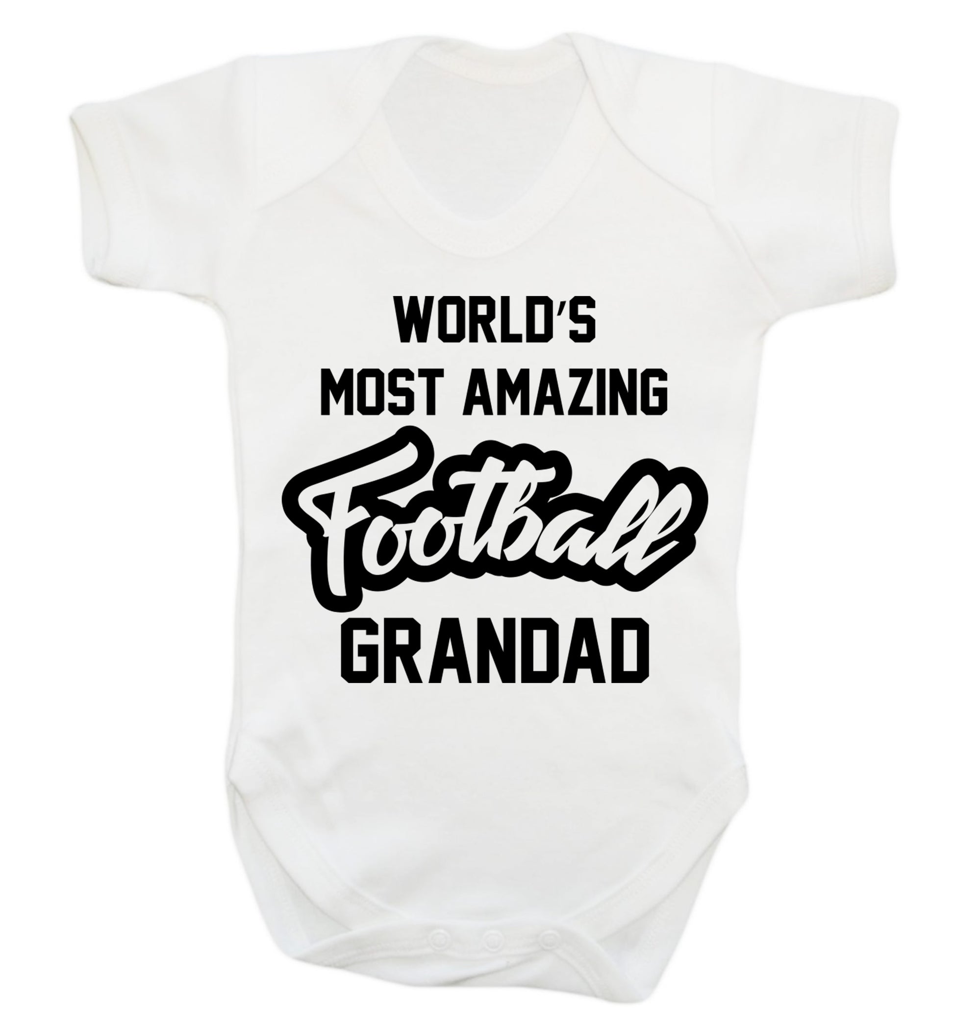 Worlds most amazing football grandad Baby Vest white 18-24 months