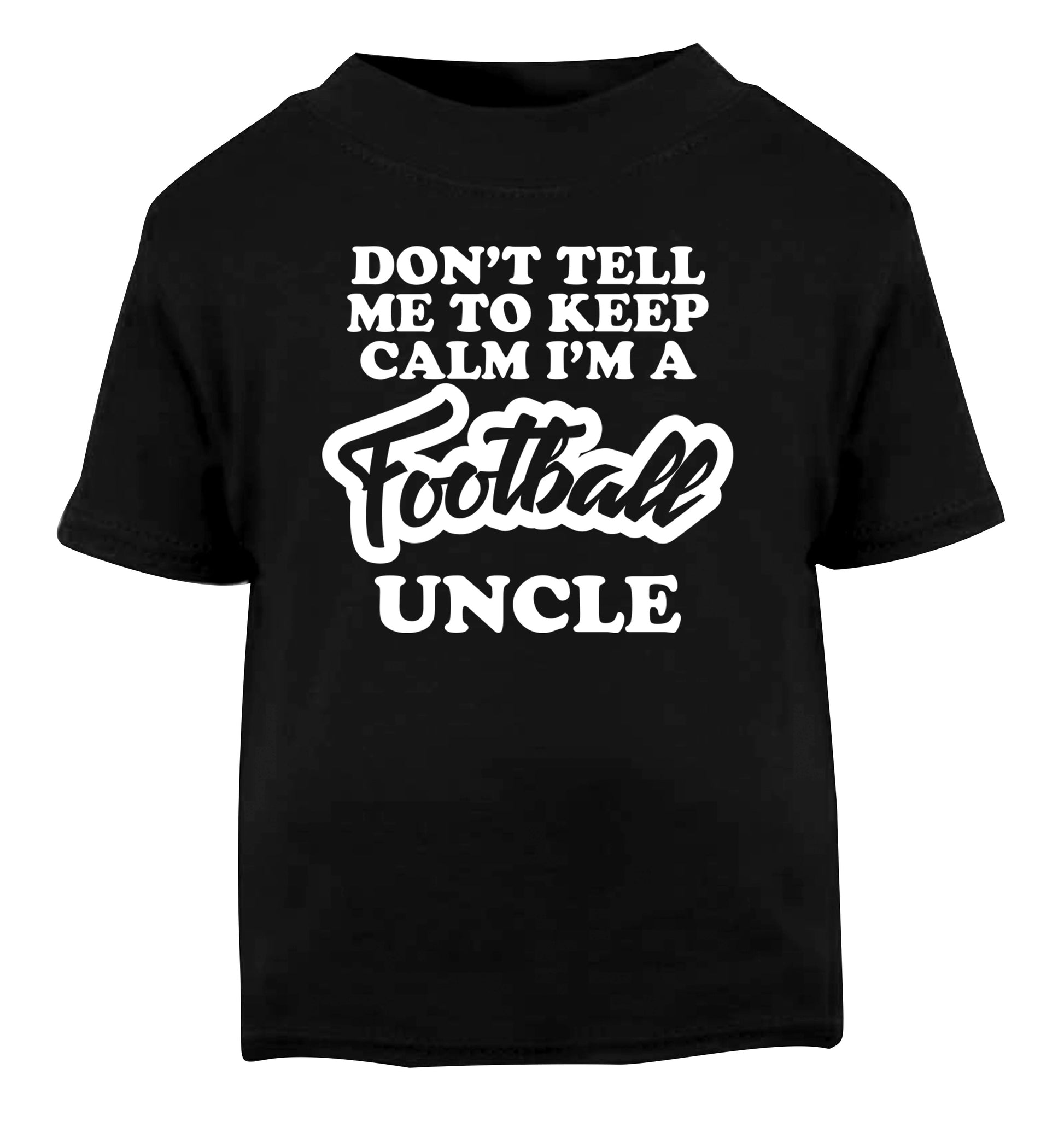Worlds most amazing football uncle Black Baby Toddler Tshirt 2 years