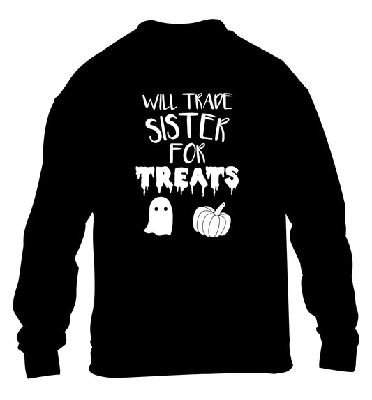 Will trade sister for sweets children's black sweater 12-14 Years