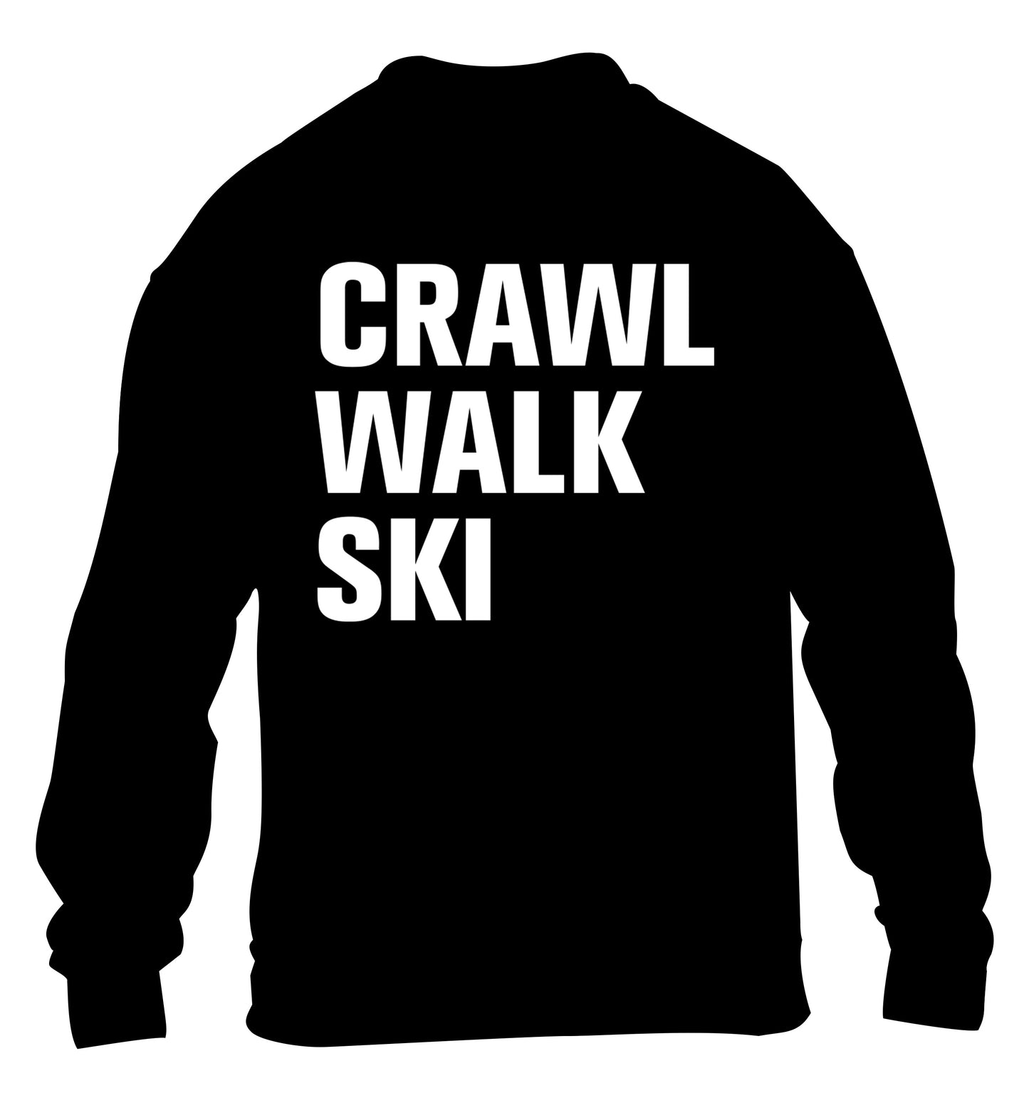 Crawl walk ski children's black sweater 12-14 Years