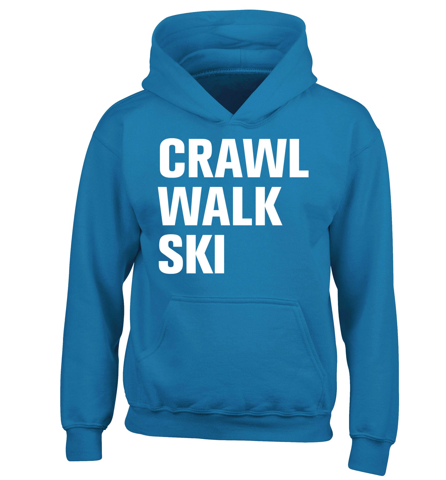 Crawl walk ski children's blue hoodie 12-14 Years