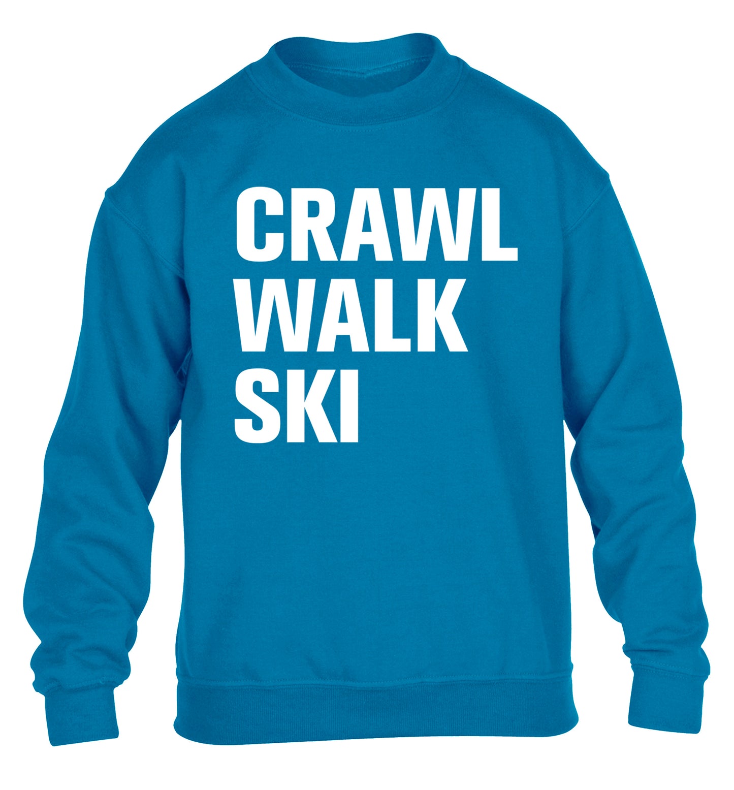 Crawl walk ski children's blue sweater 12-14 Years