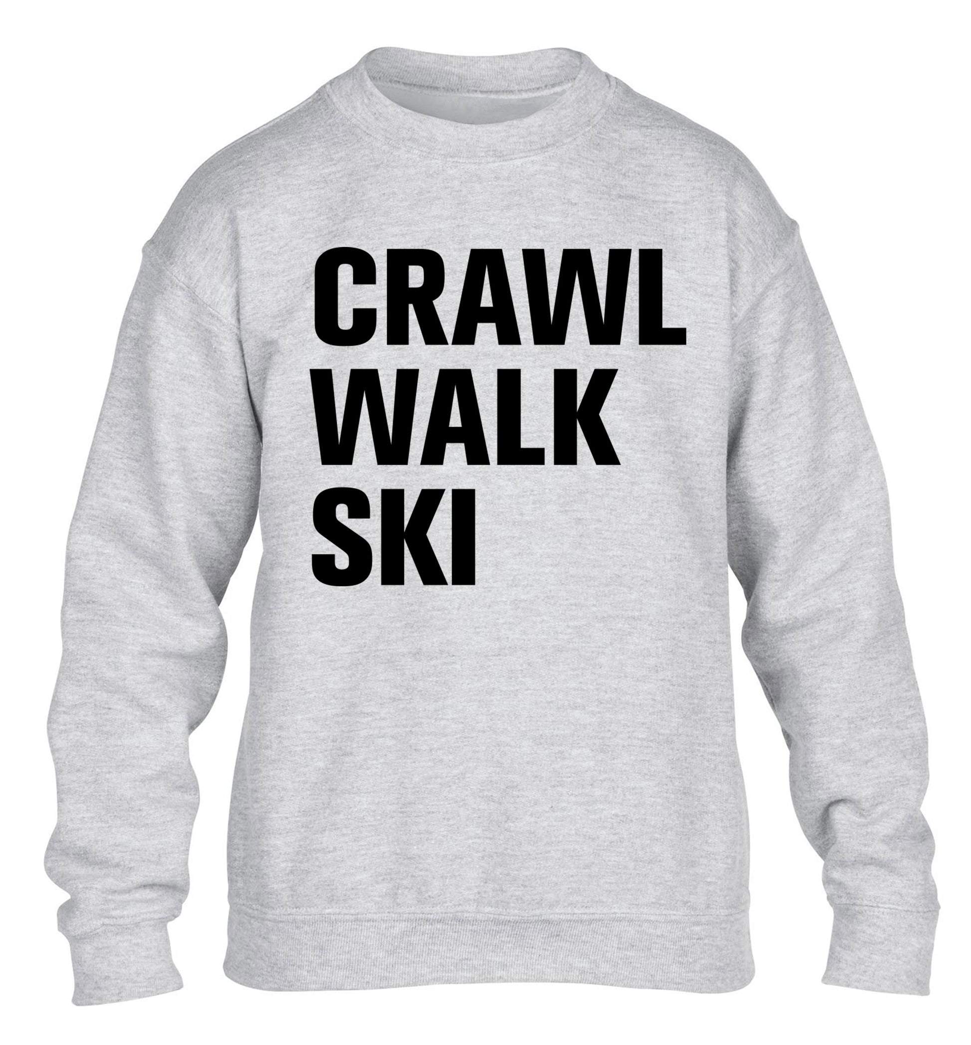 Crawl walk ski children's grey sweater 12-14 Years