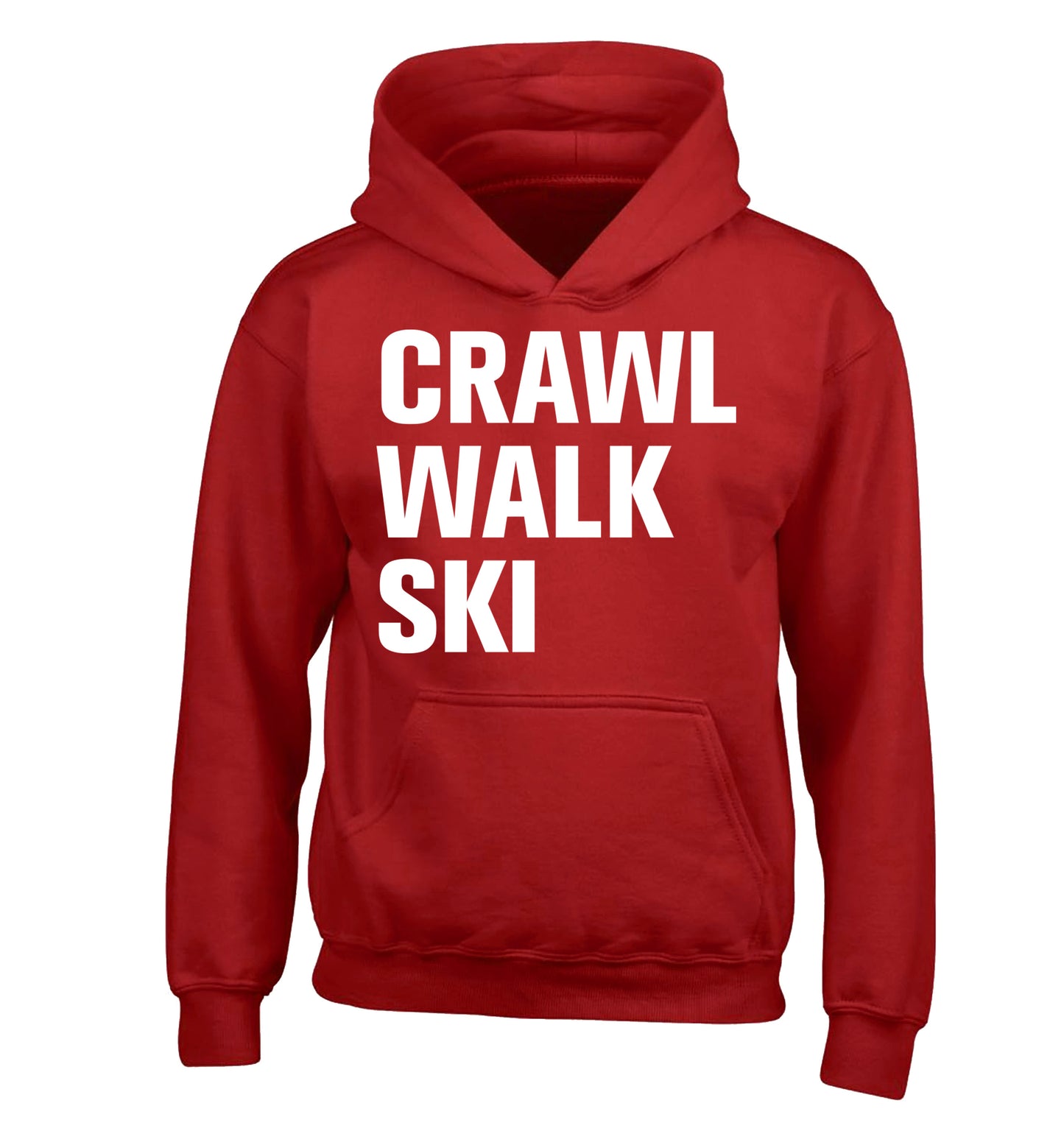 Crawl walk ski children's red hoodie 12-14 Years