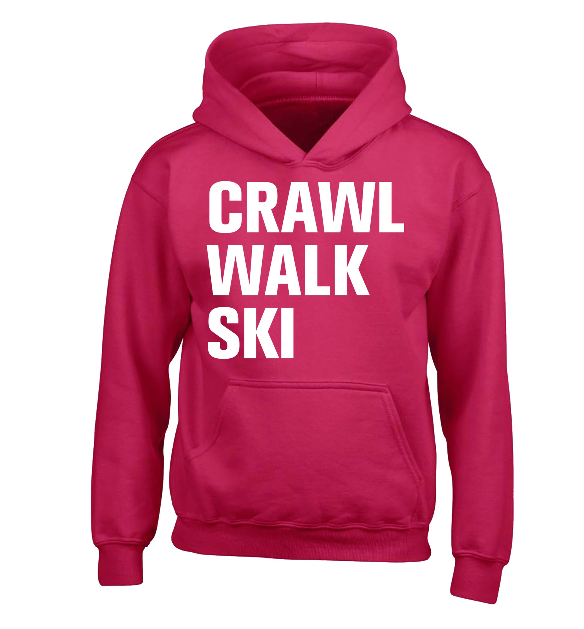 Crawl walk ski children's pink hoodie 12-14 Years