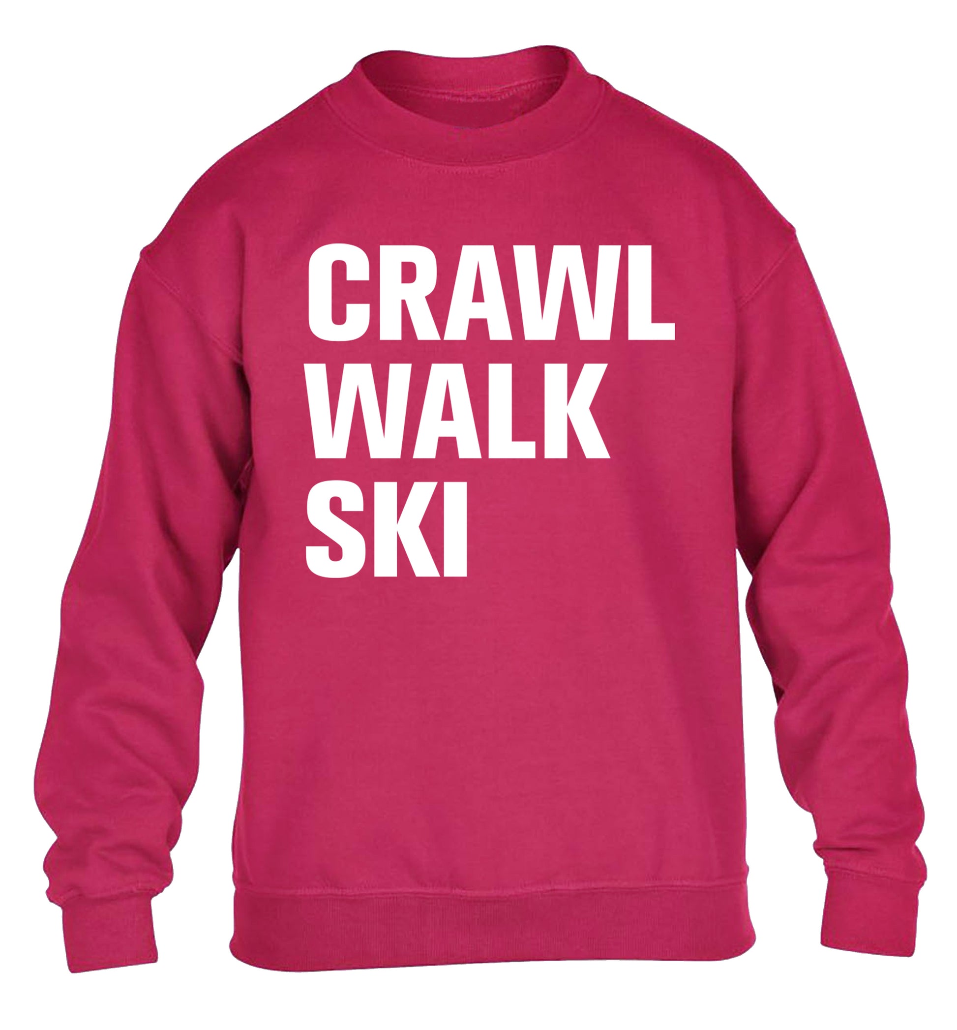 Crawl walk ski children's pink sweater 12-14 Years