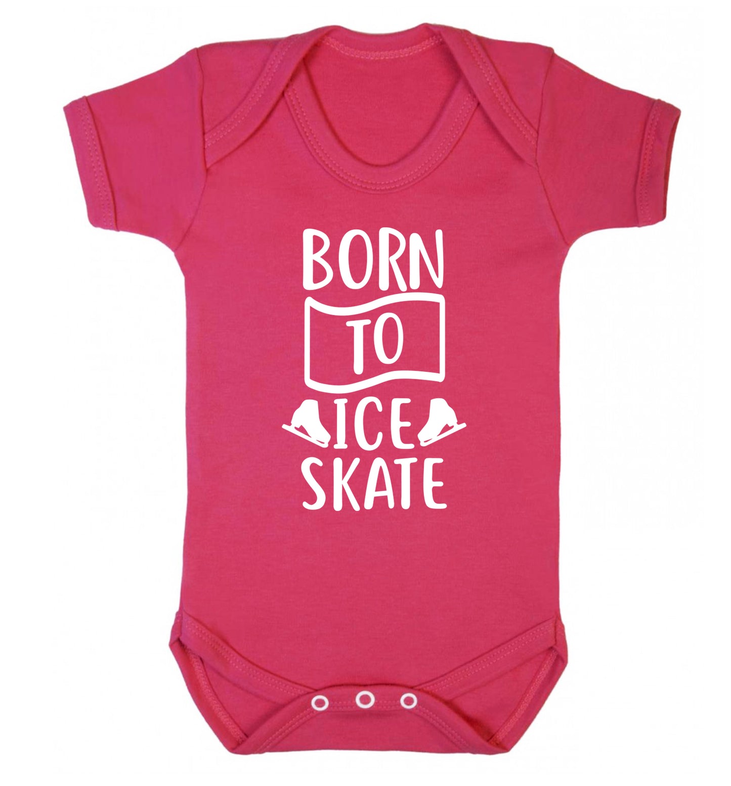 I ice skate because I like it not because I'm good at it Baby Vest dark pink 18-24 months