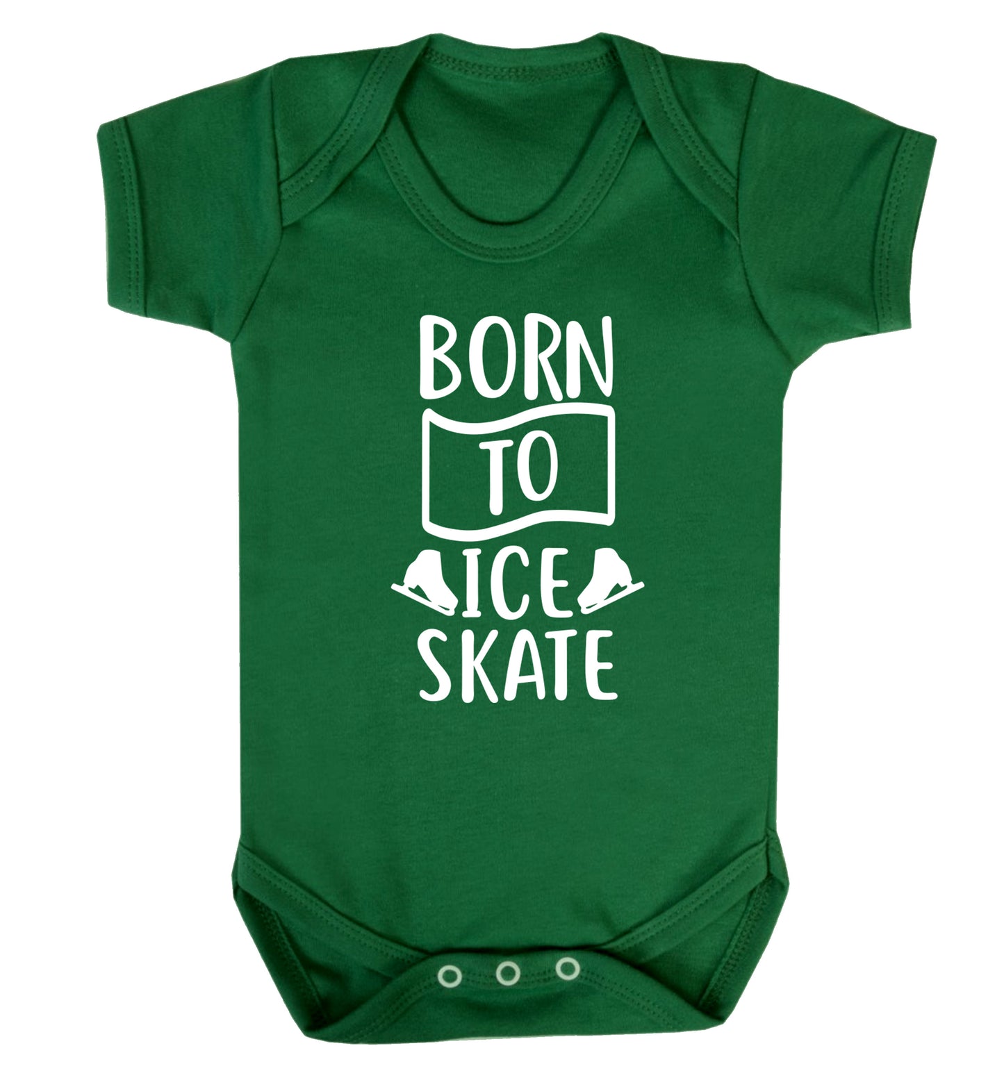 I ice skate because I like it not because I'm good at it Baby Vest green 18-24 months