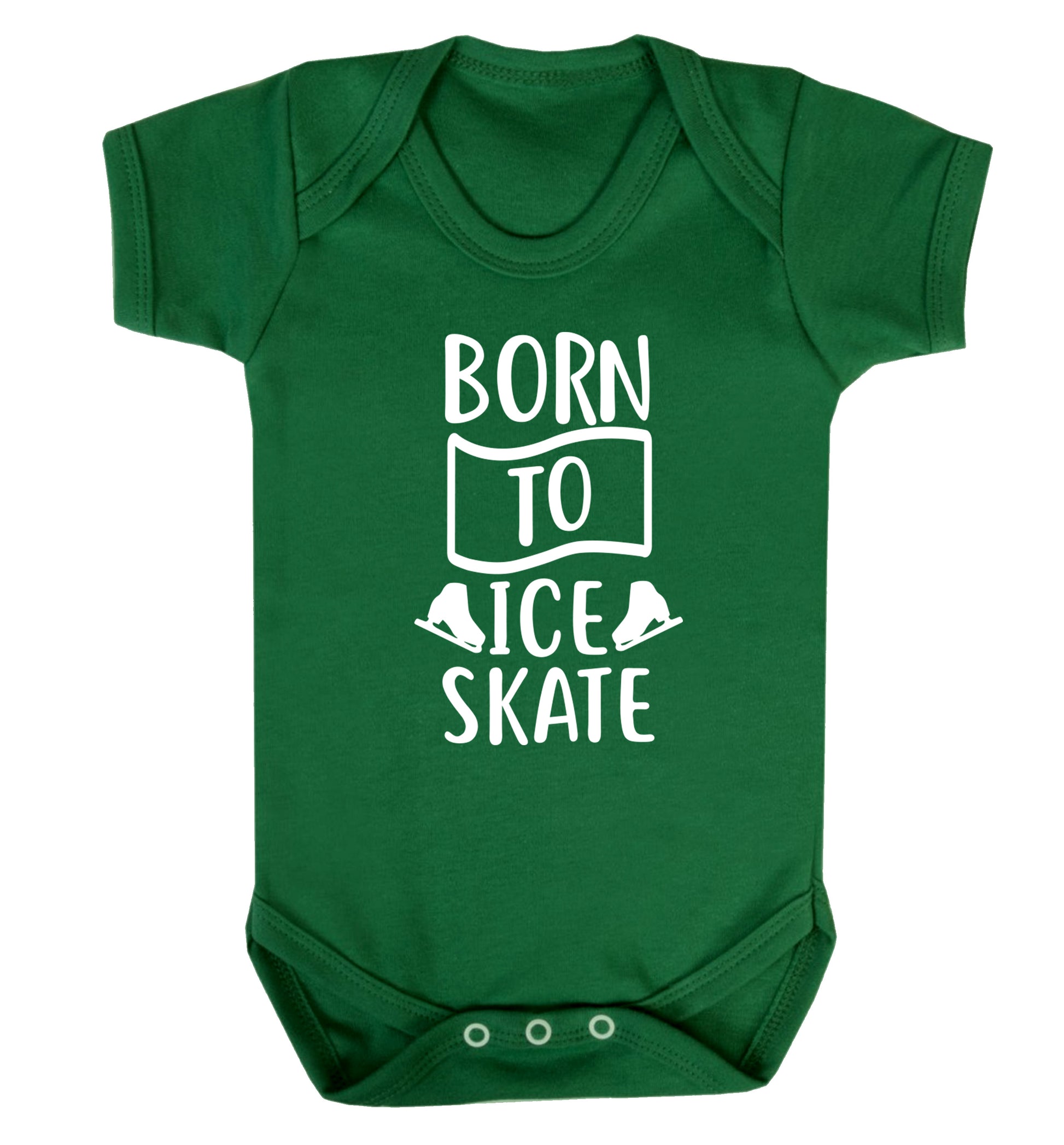 I ice skate because I like it not because I'm good at it Baby Vest green 18-24 months