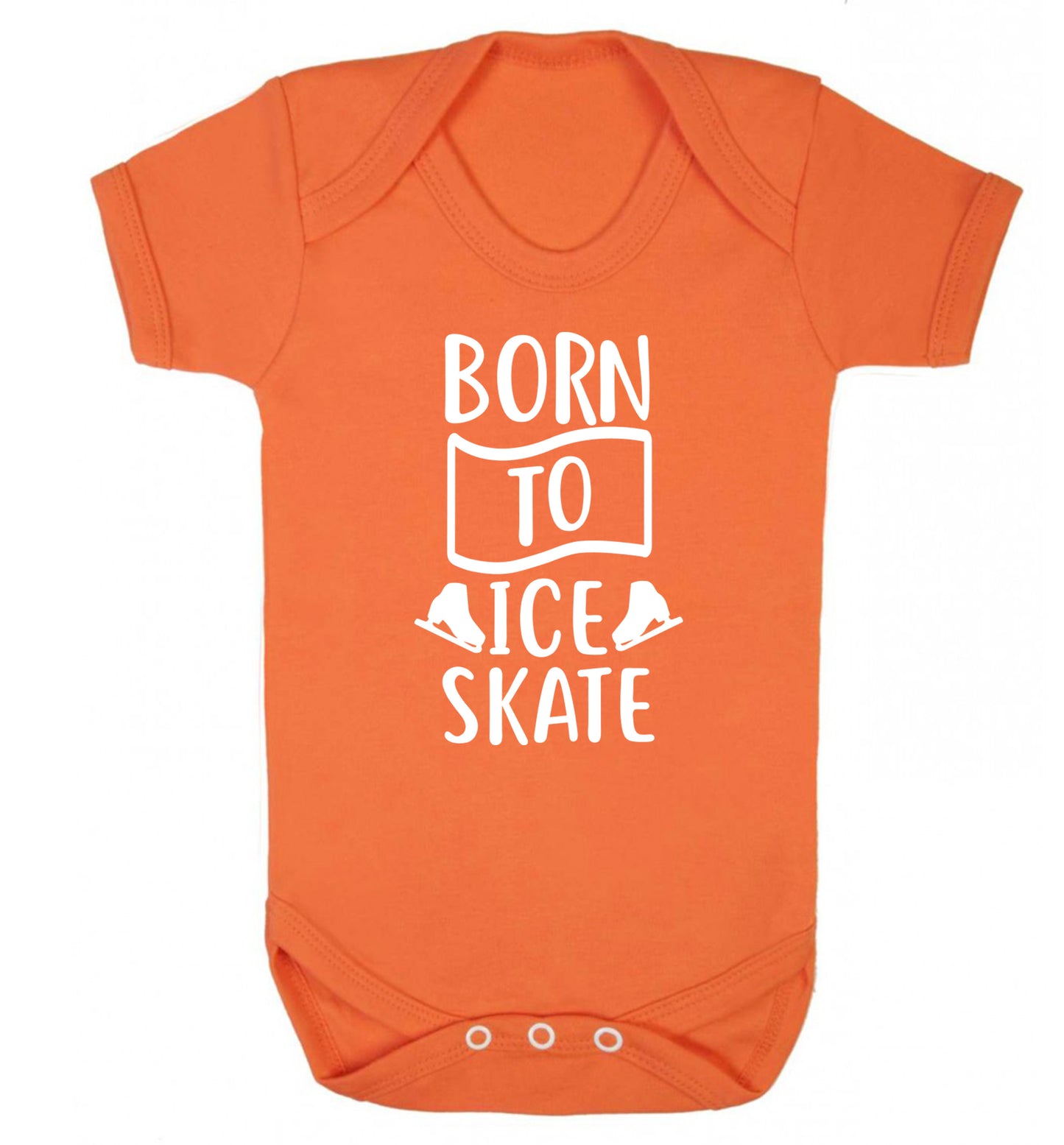 I ice skate because I like it not because I'm good at it Baby Vest orange 18-24 months