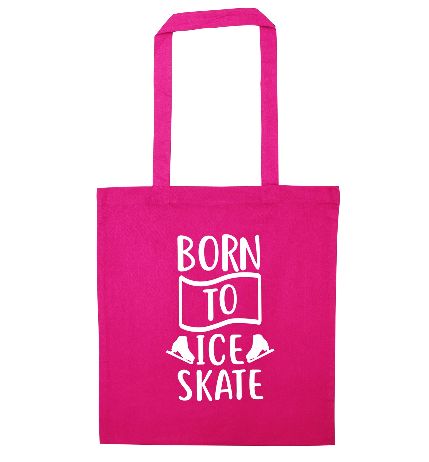 I ice skate because I like it not because I'm good at it pink tote bag