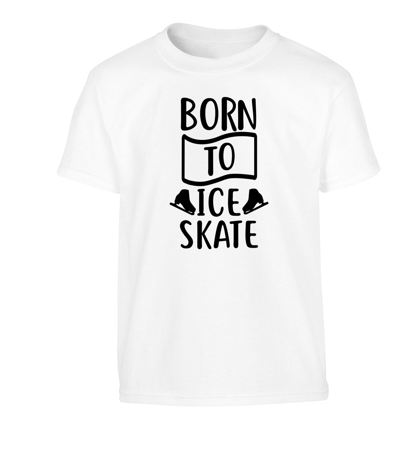 I ice skate because I like it not because I'm good at it Children's white Tshirt 12-14 Years