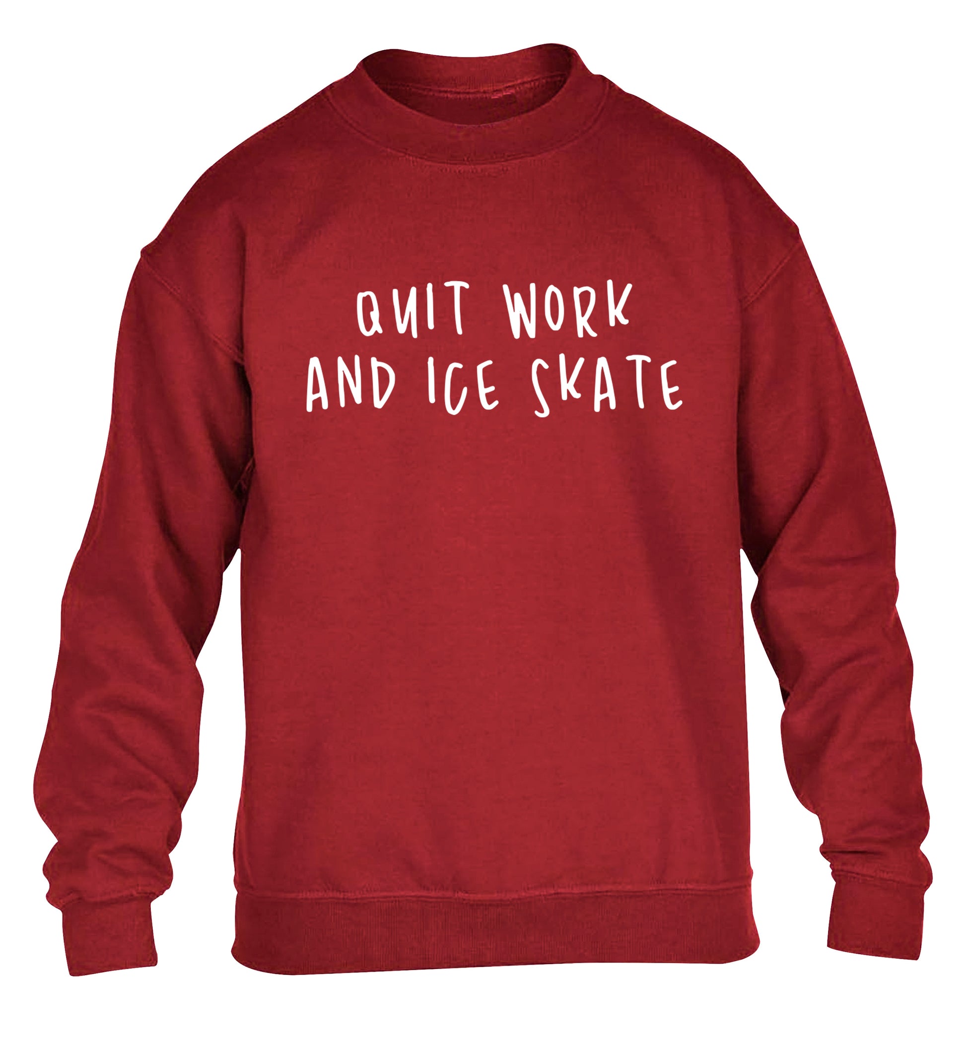 Quit work ice skate children's grey sweater 12-14 Years