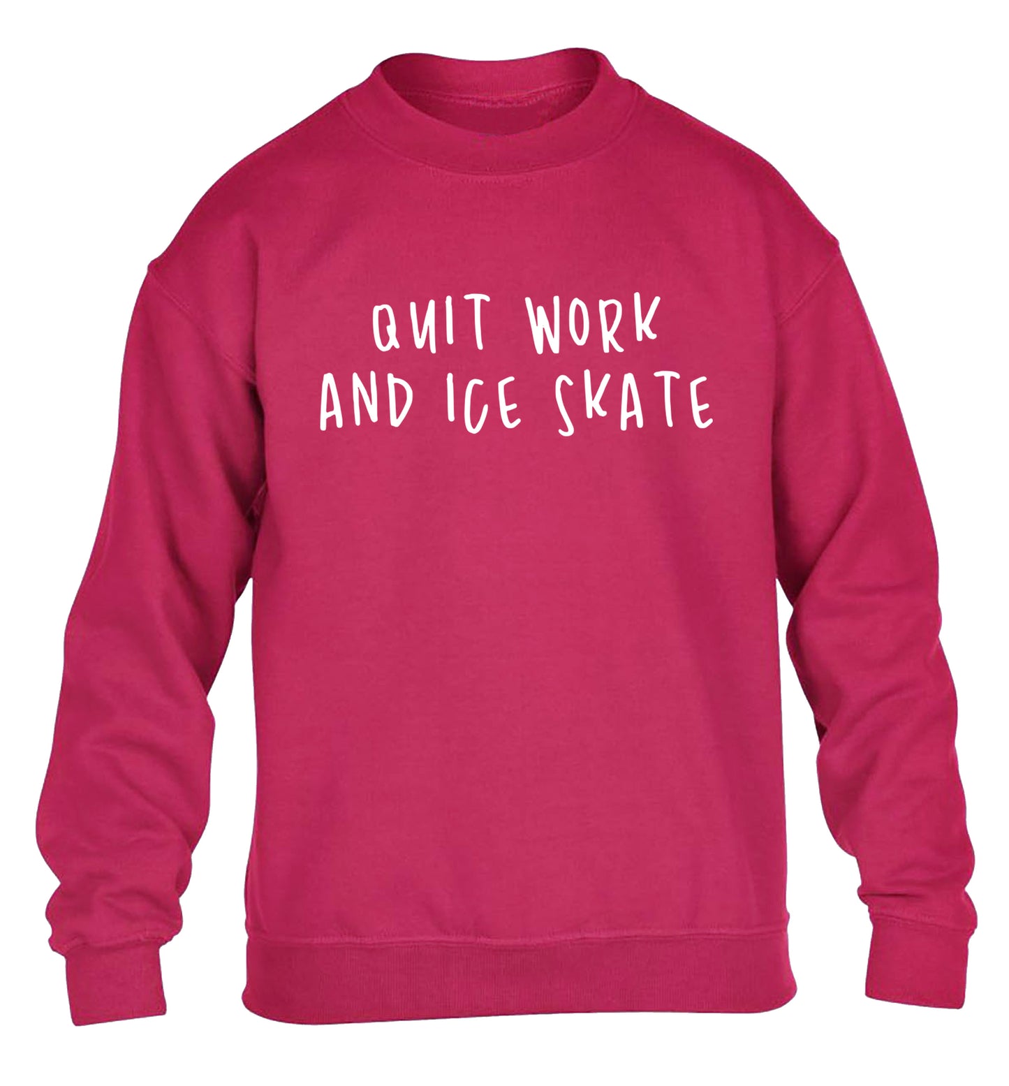 Quit work ice skate children's pink sweater 12-14 Years