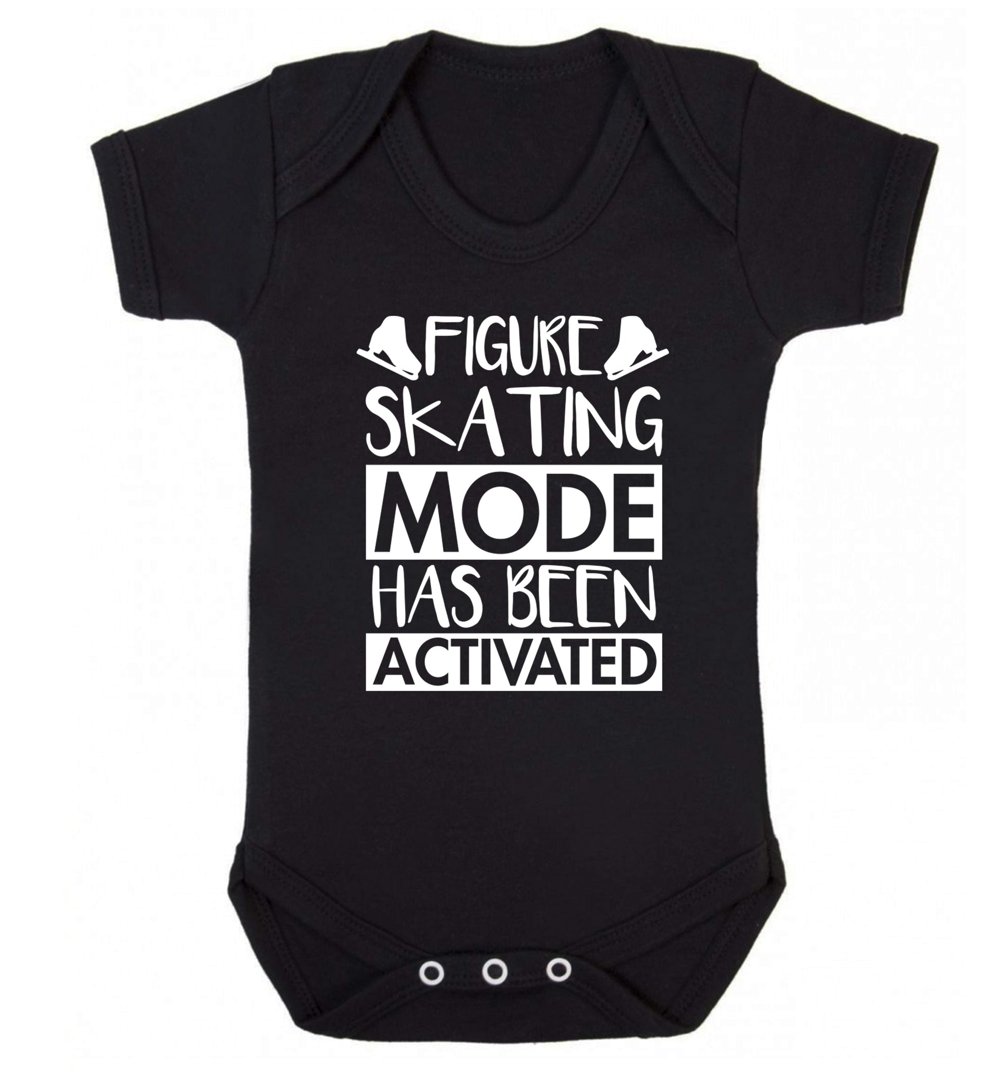 Figure skating mode activated Baby Vest black 18-24 months