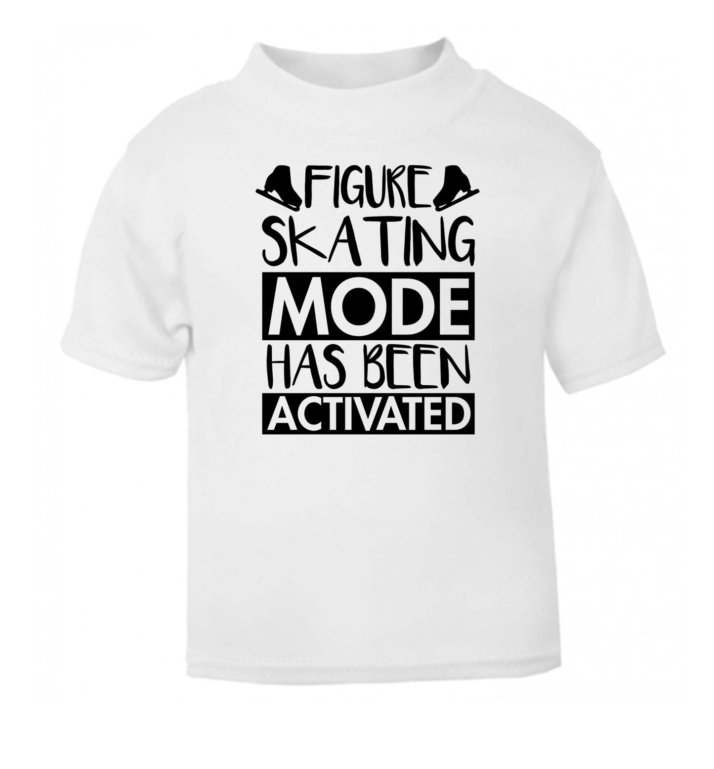 Figure skating mode activated white Baby Toddler Tshirt 2 Years