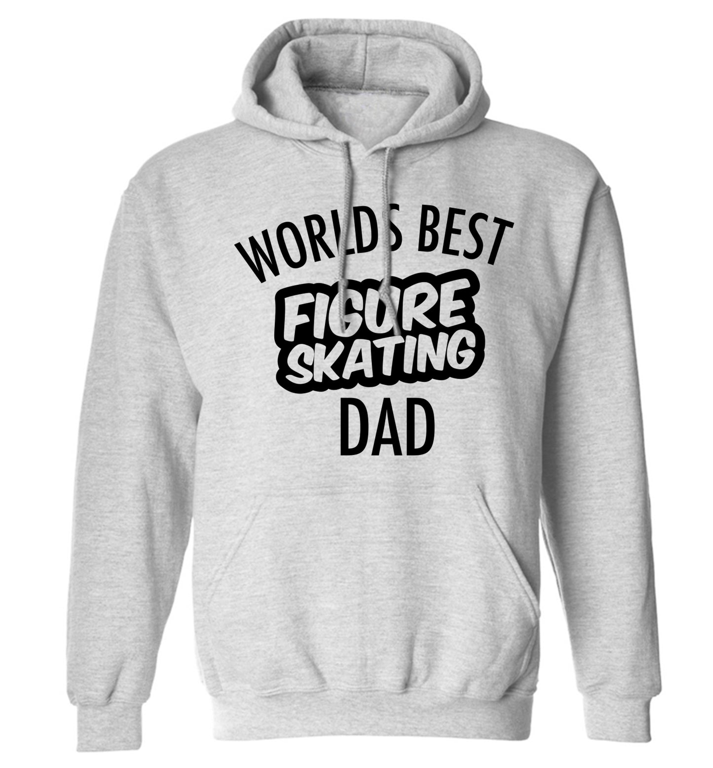 Worlds best figure skating dad adults unisexgrey hoodie 2XL