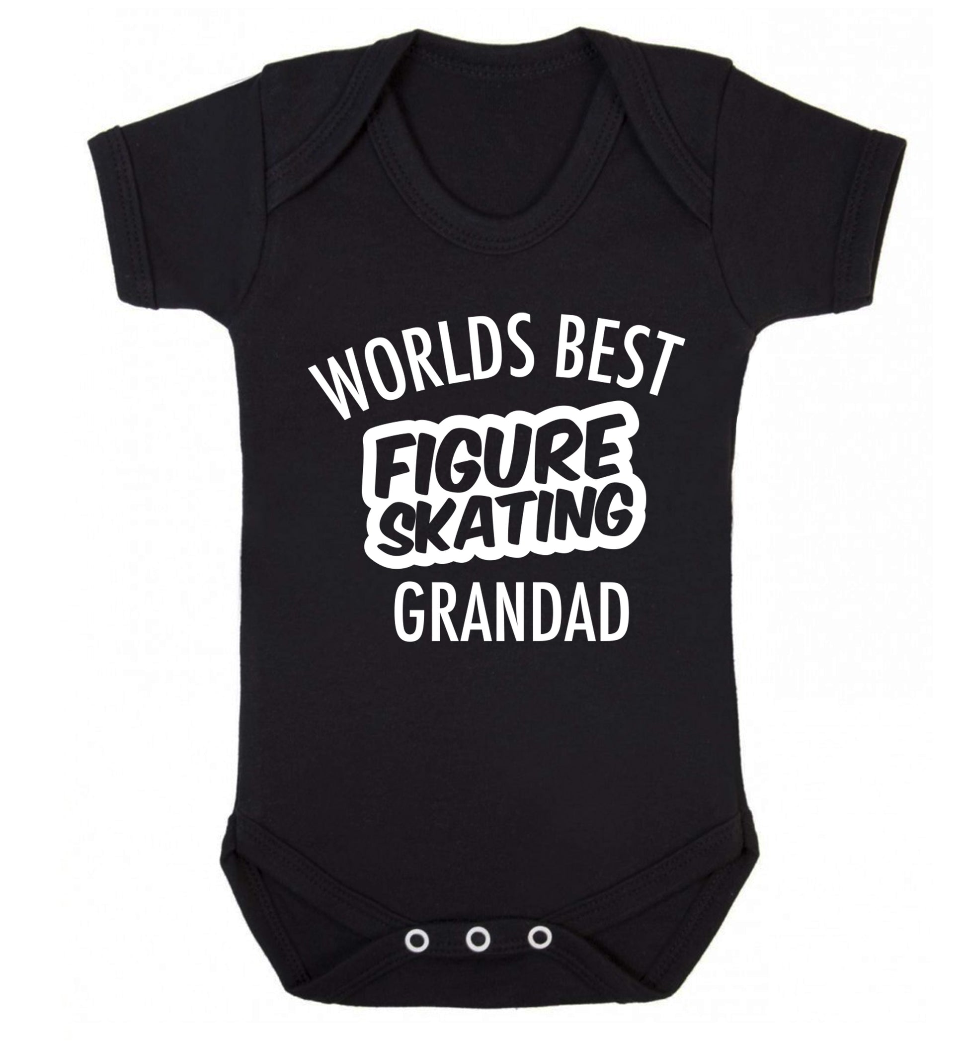 Worlds best figure skating grandad Baby Vest black 18-24 months
