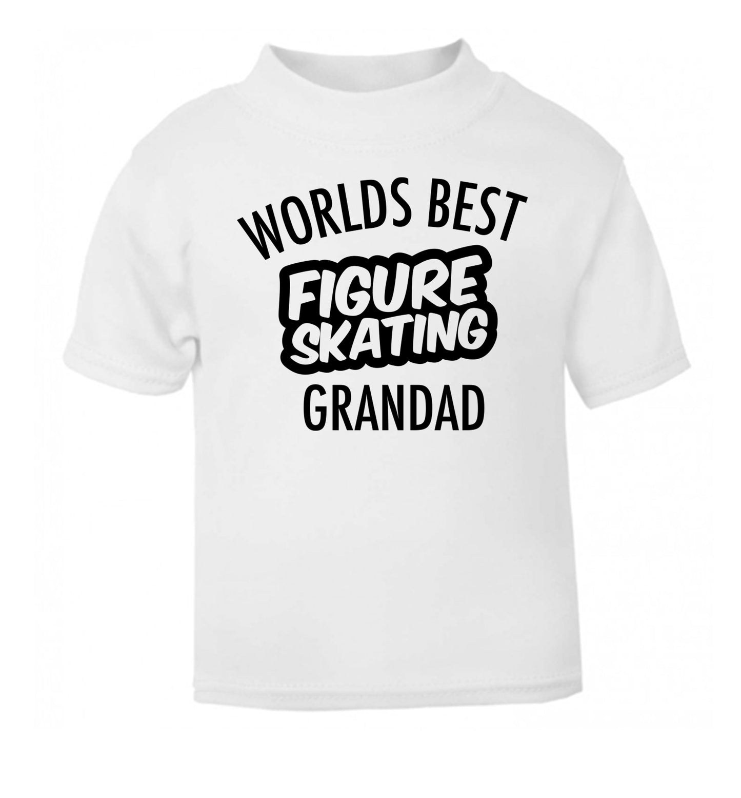 Worlds best figure skating grandad white Baby Toddler Tshirt 2 Years