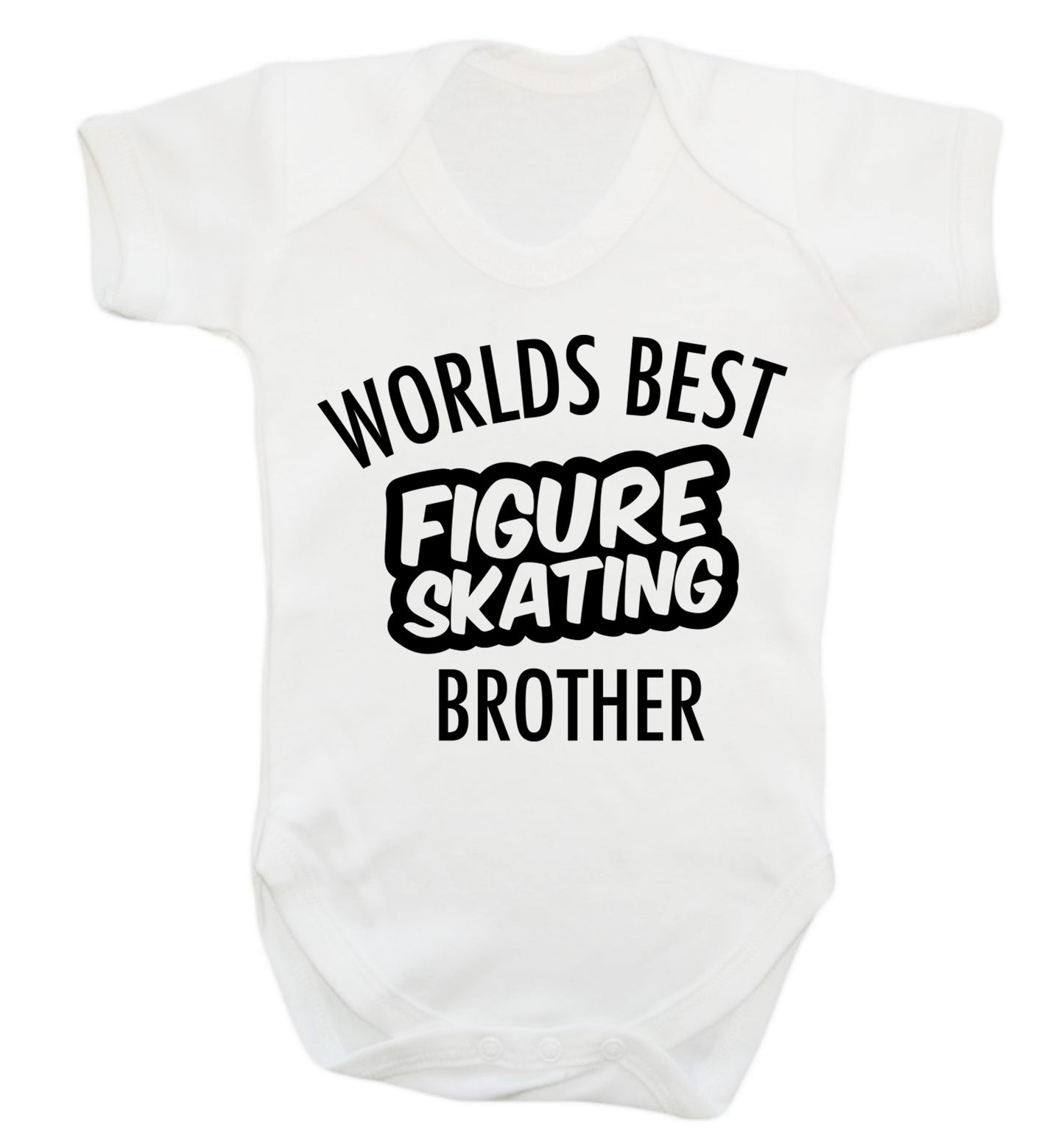 Worlds best figure skating brother Baby Vest white 18-24 months
