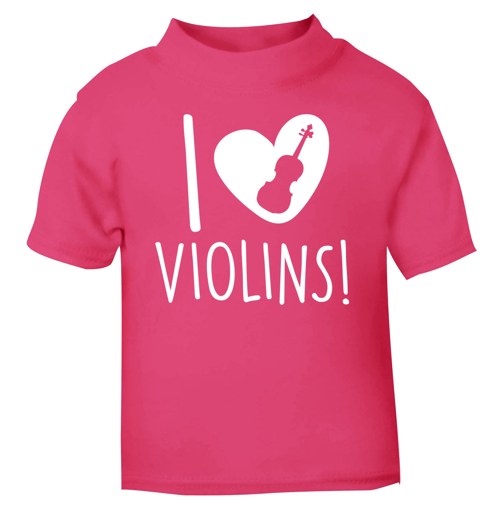 I Love Violins pink Baby Toddler Tshirt 2 Years