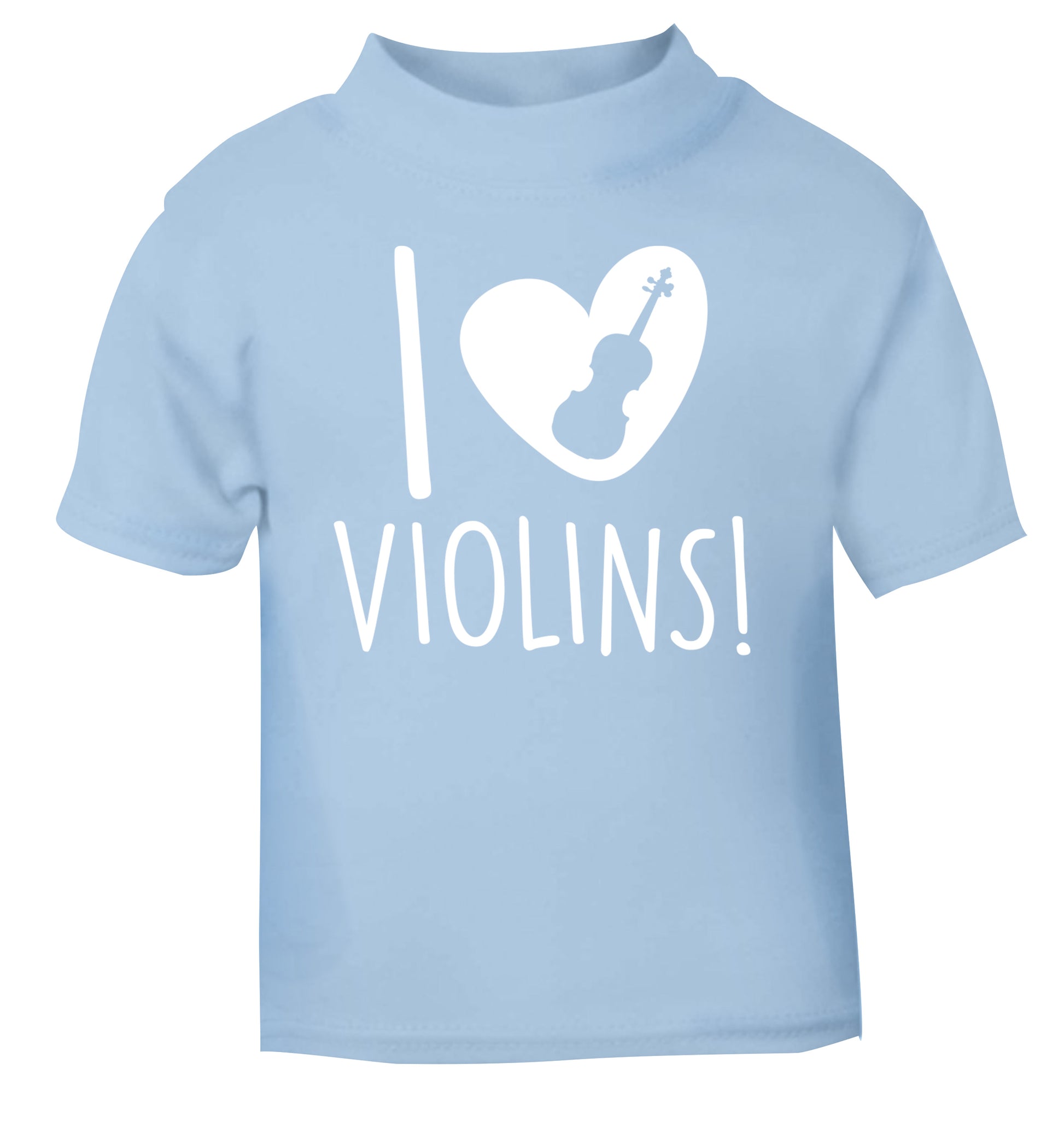 I Love Violins light blue Baby Toddler Tshirt 2 Years