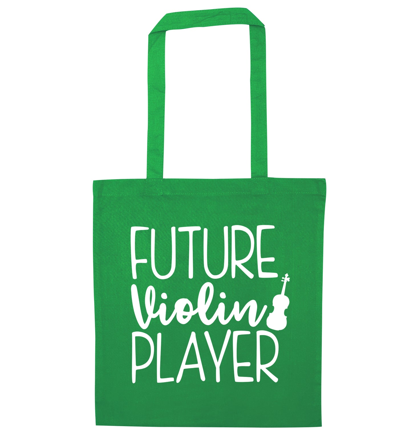 Future Violin Player green tote bag