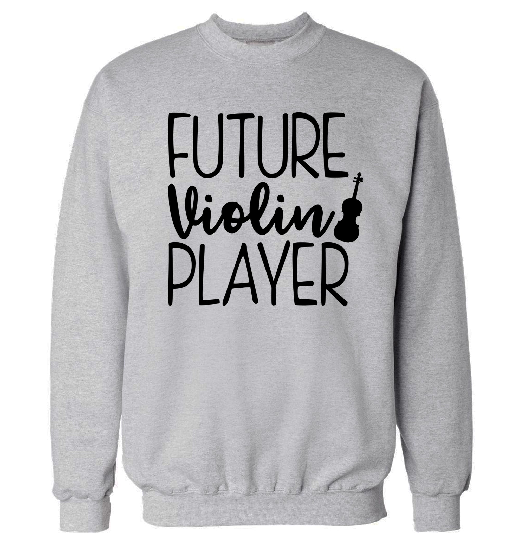Future Violin Player Adult's unisex grey Sweater 2XL