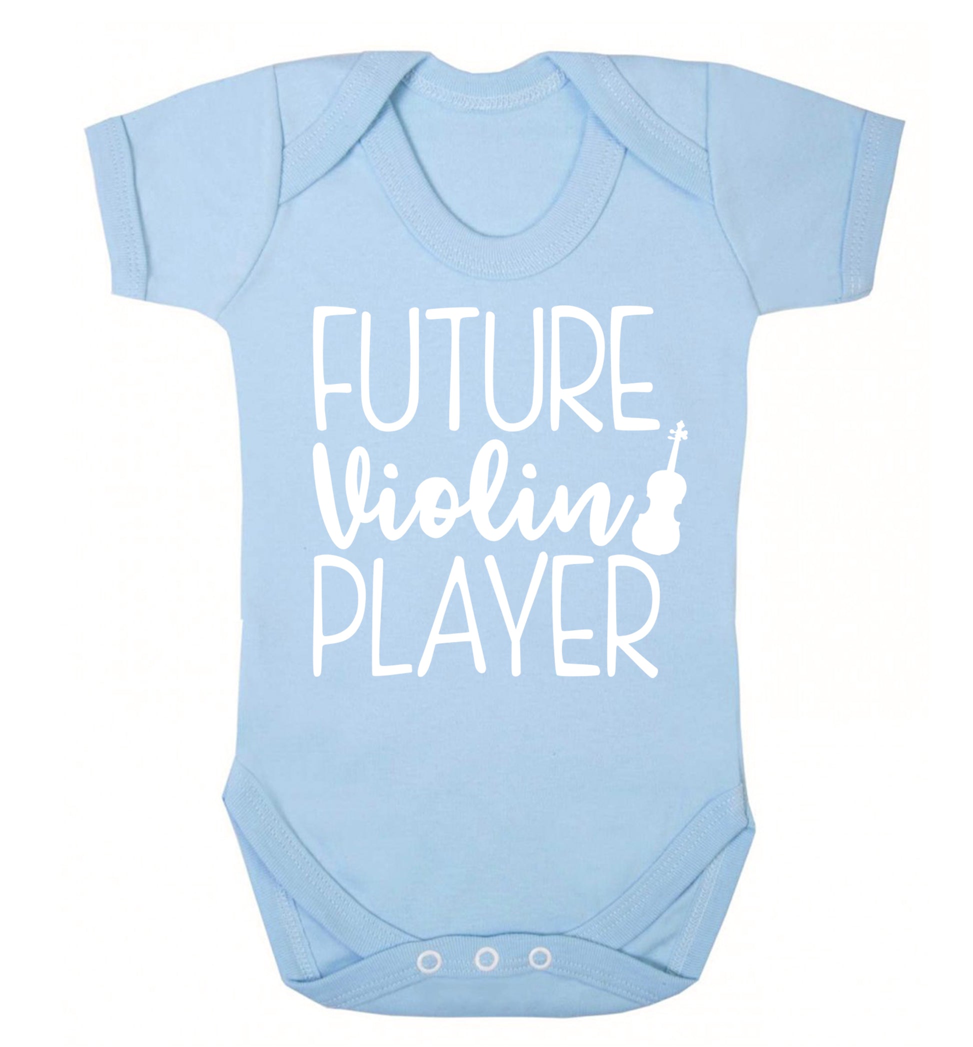 Future Violin Player Baby Vest pale blue 18-24 months