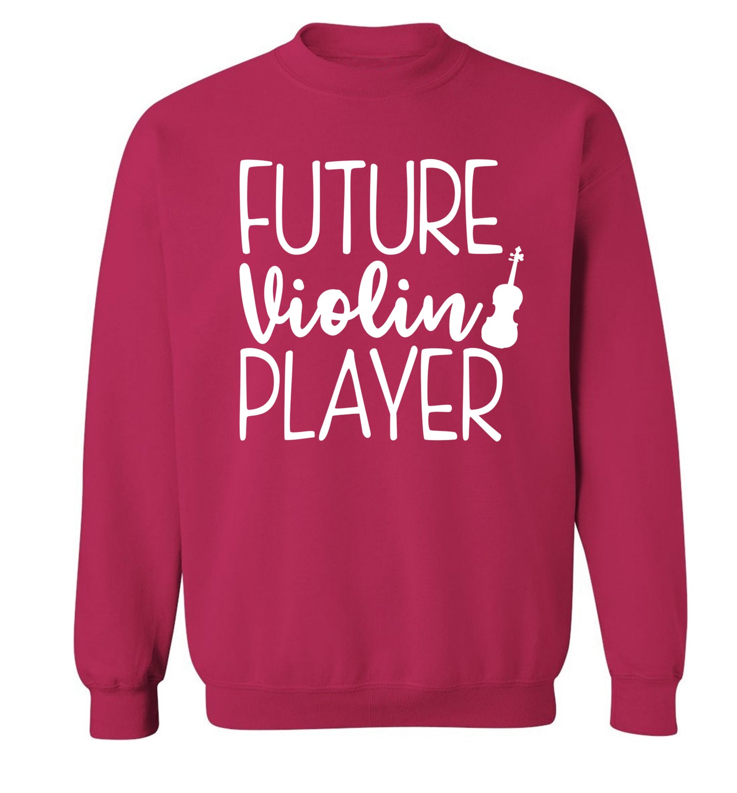 Future Violin Player Adult's unisex pink Sweater 2XL