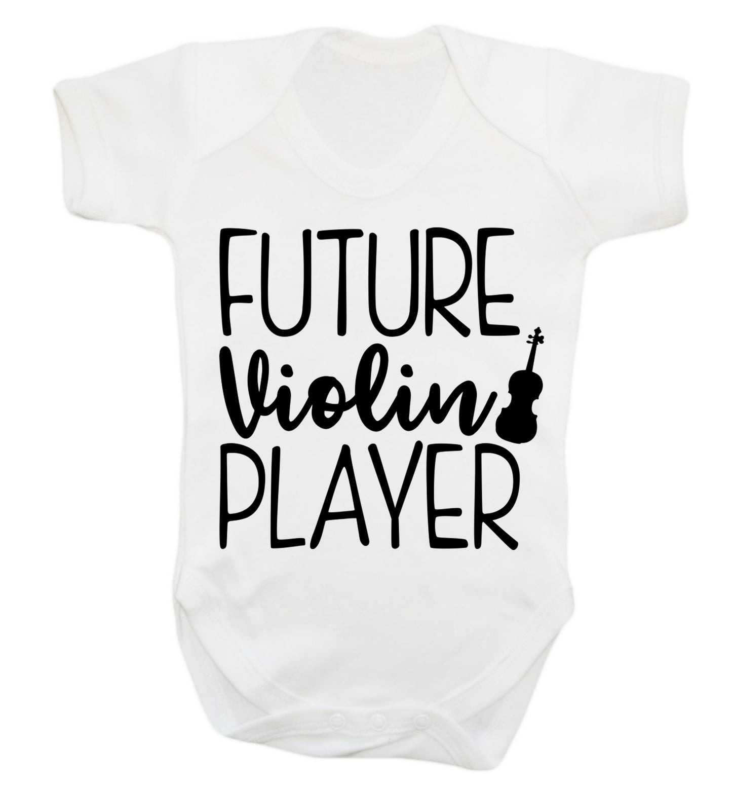 Future Violin Player Baby Vest white 18-24 months