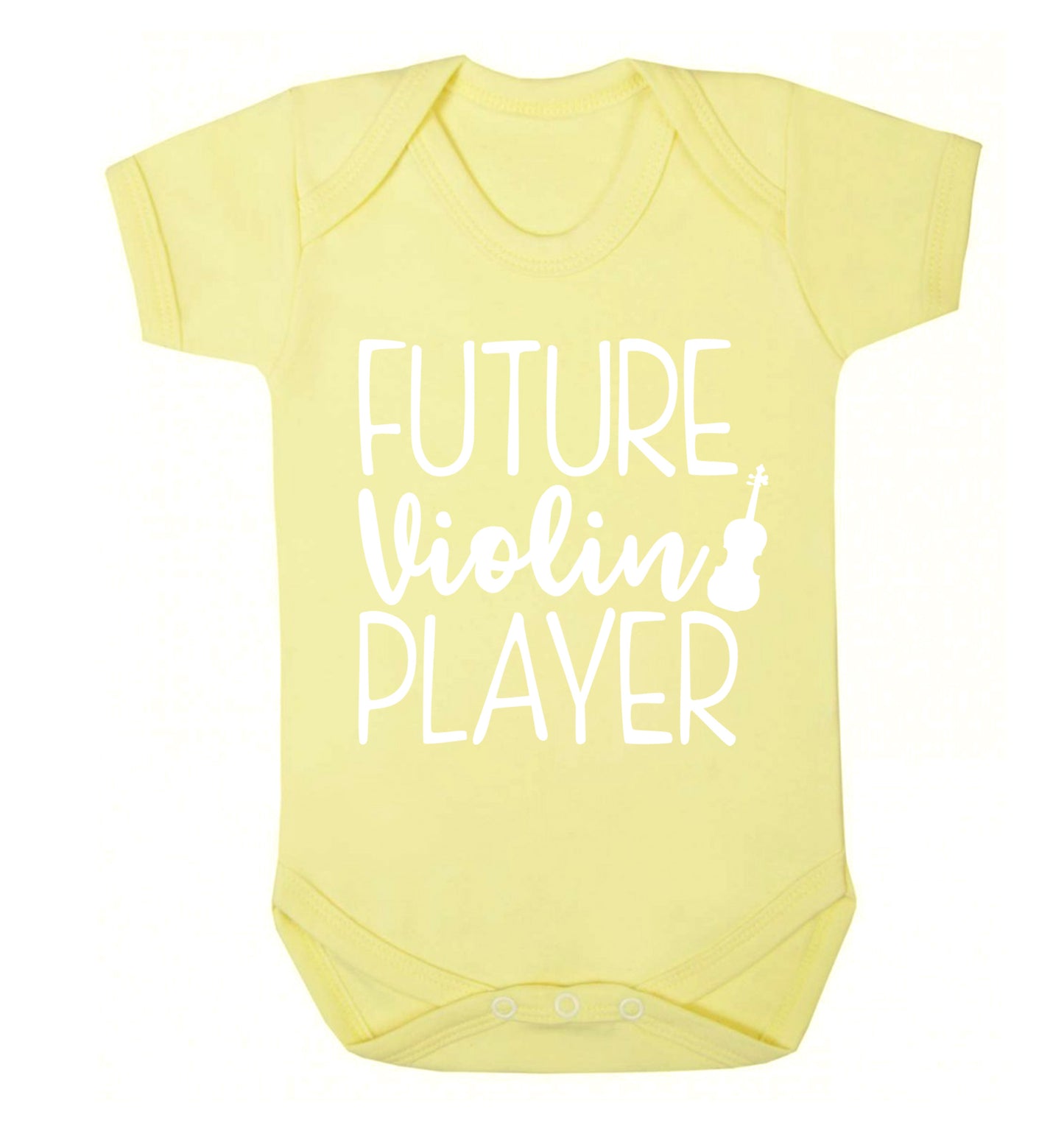 Future Violin Player Baby Vest pale yellow 18-24 months