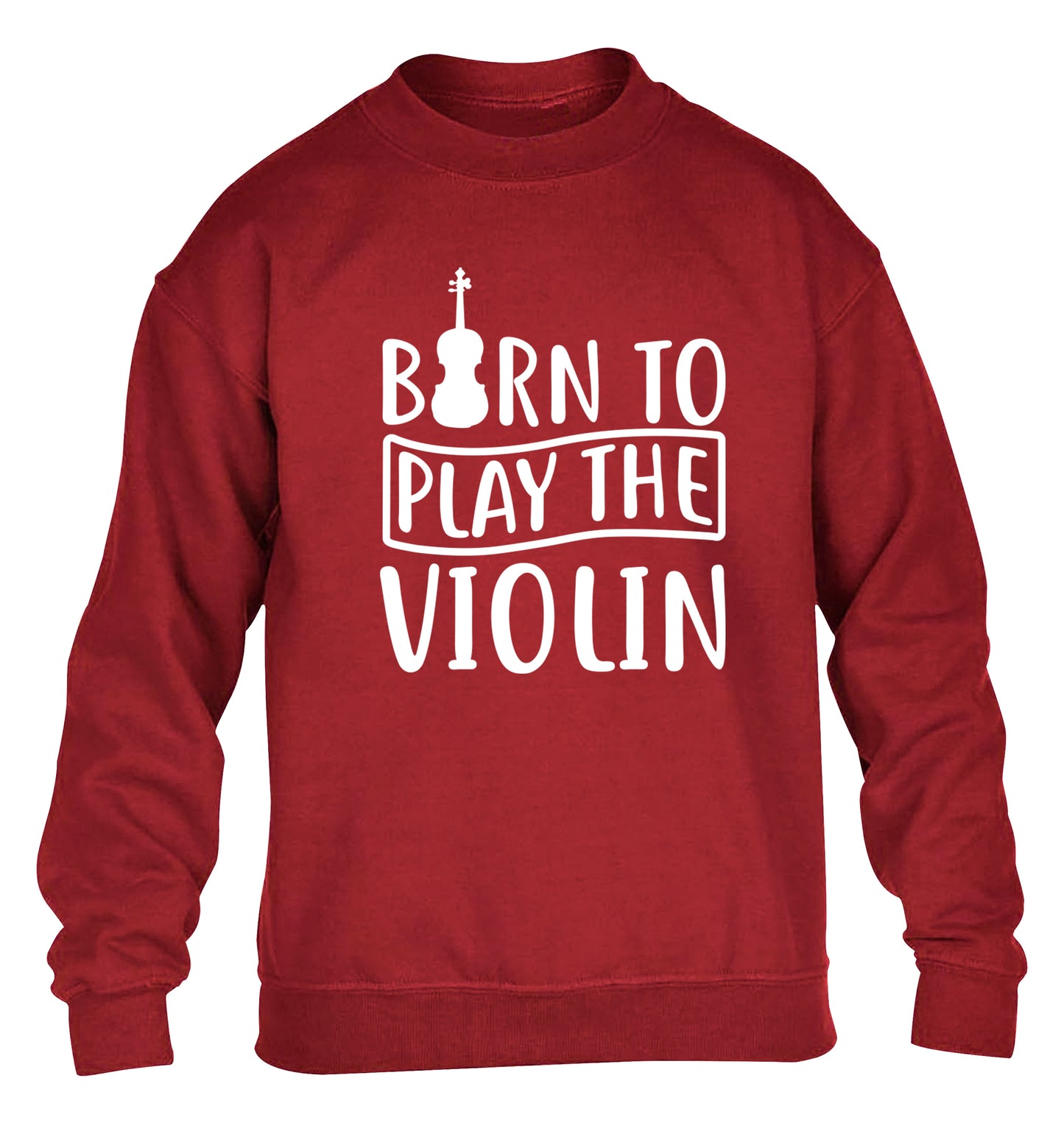 Born to Play the Violin children's grey sweater 12-13 Years