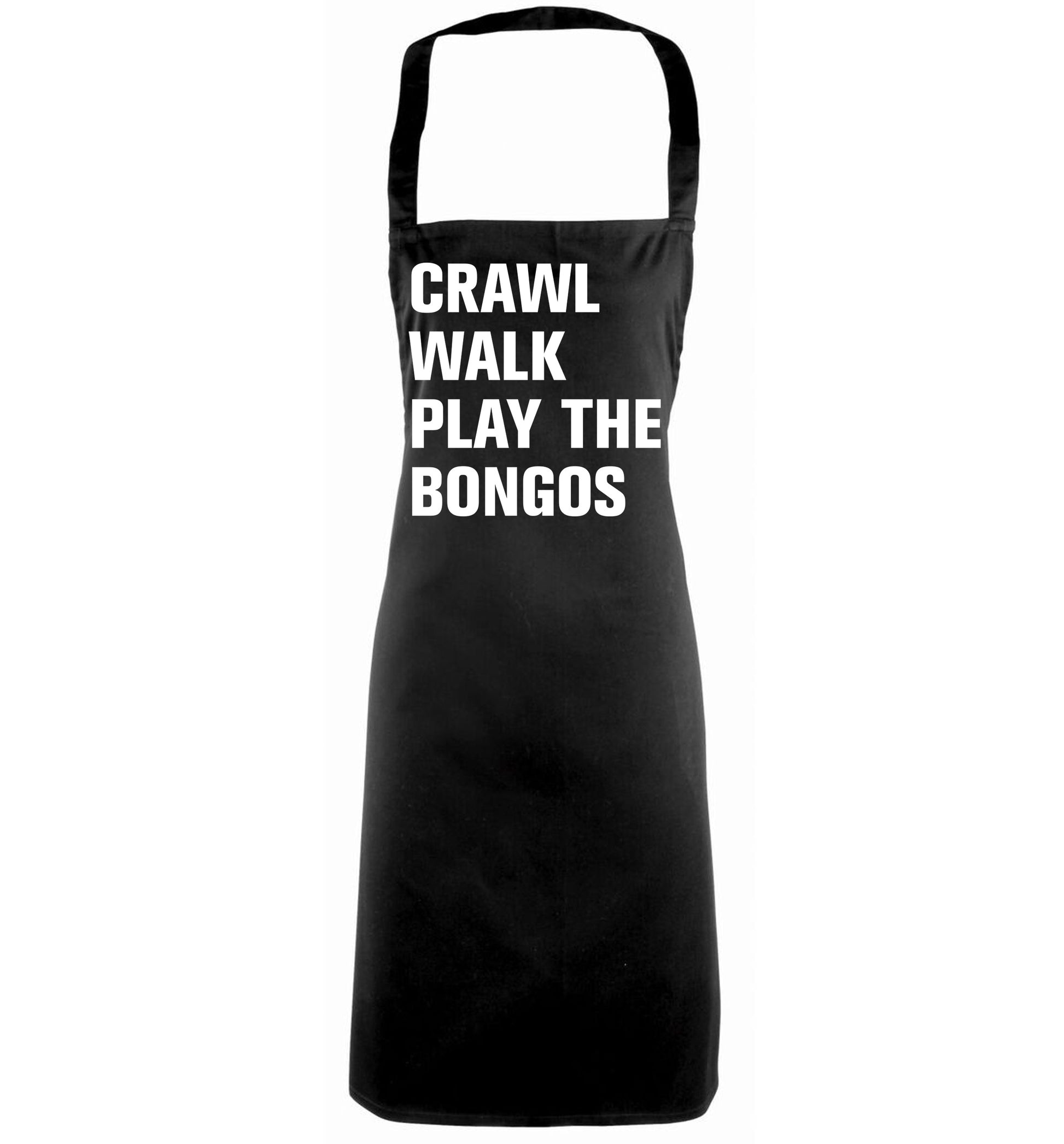Crawl Walk Play Bongos black apron