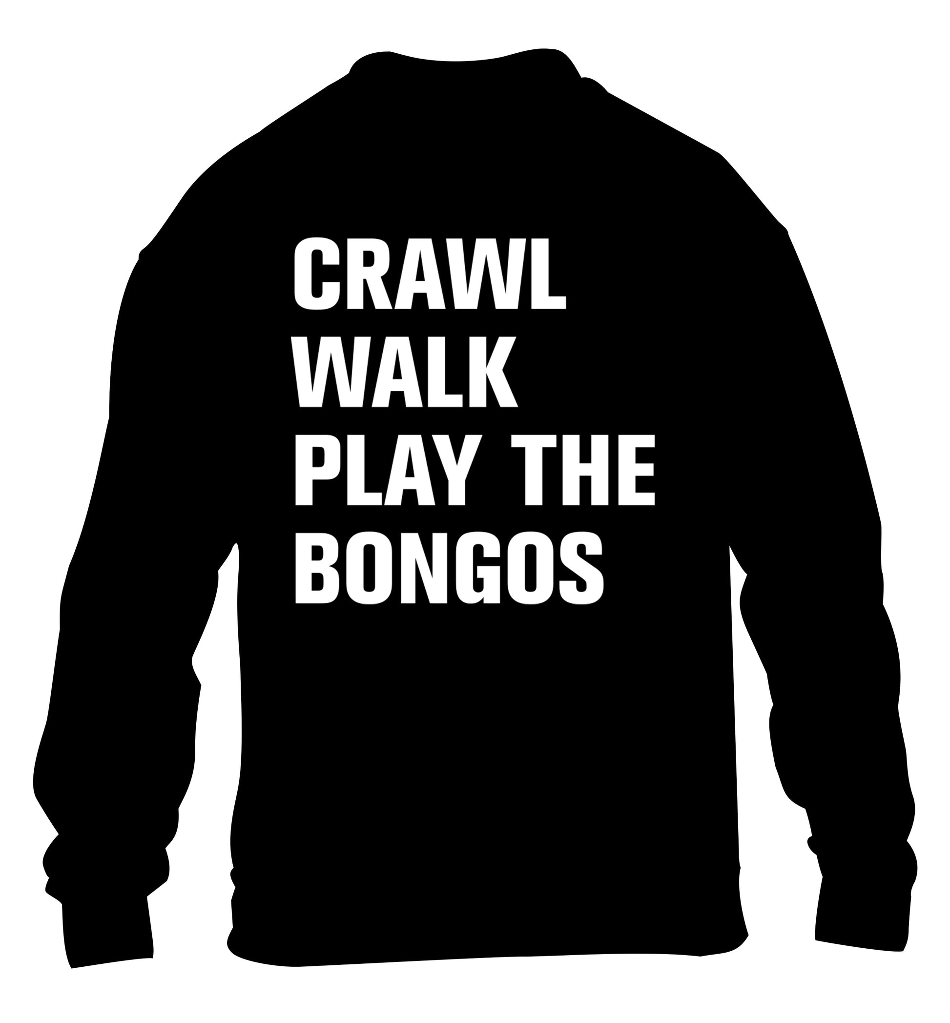 Crawl Walk Play Bongos children's black sweater 12-13 Years